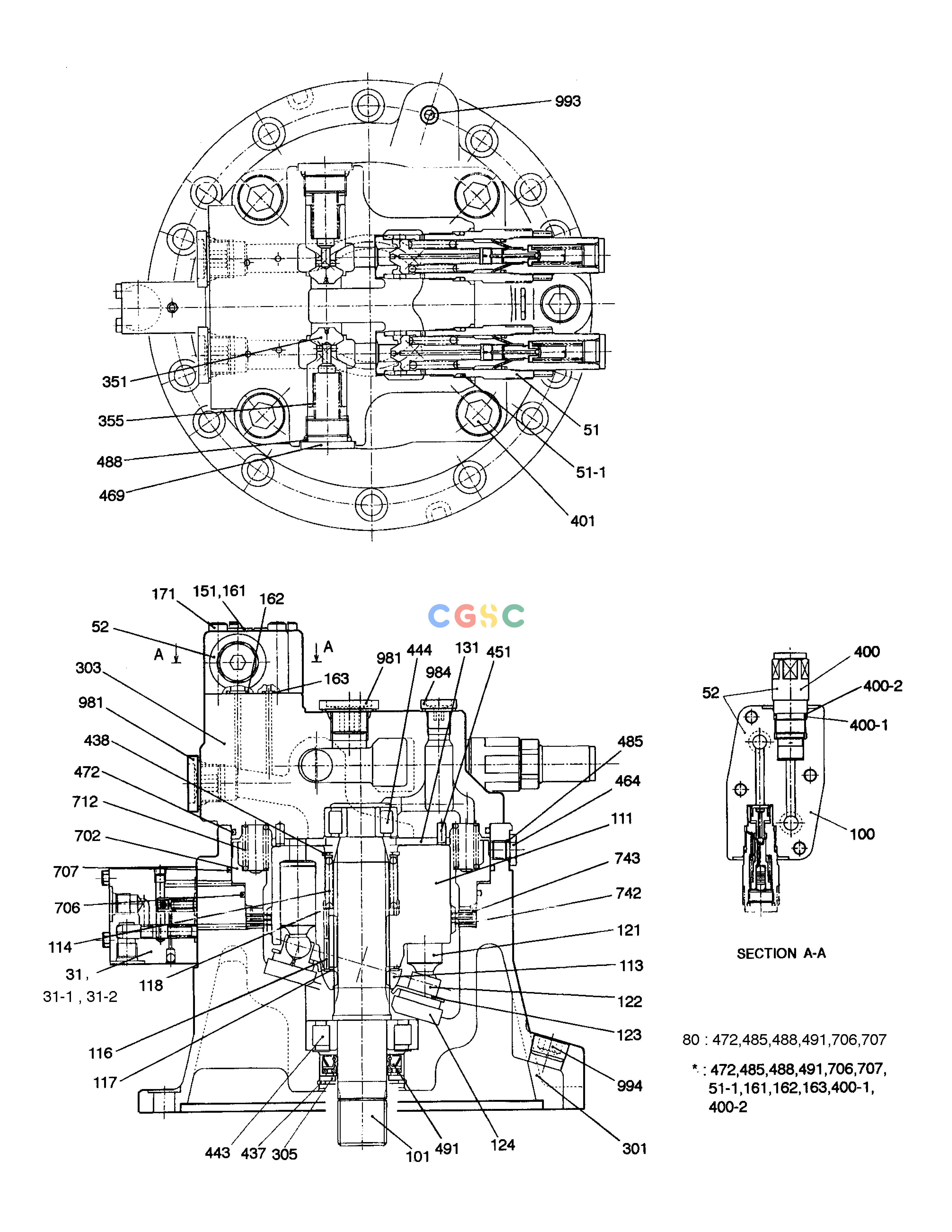斗山零件查询SWING MOTOR(1-1) SOLAR 220LC-V Doosan parts catalog online