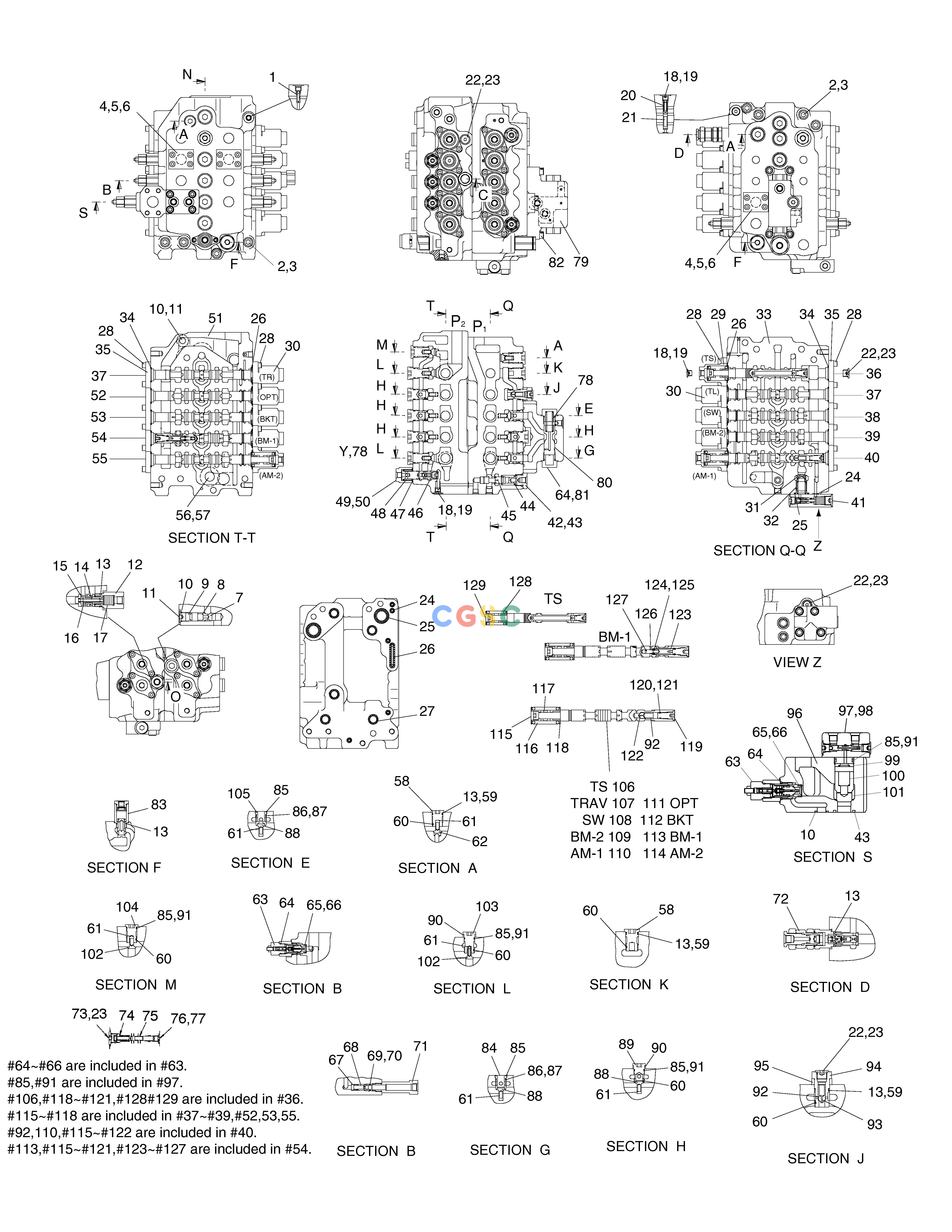 斗山零件查询CONTROL VALVE(1) SOLAR 220LC-V Doosan parts catalog online