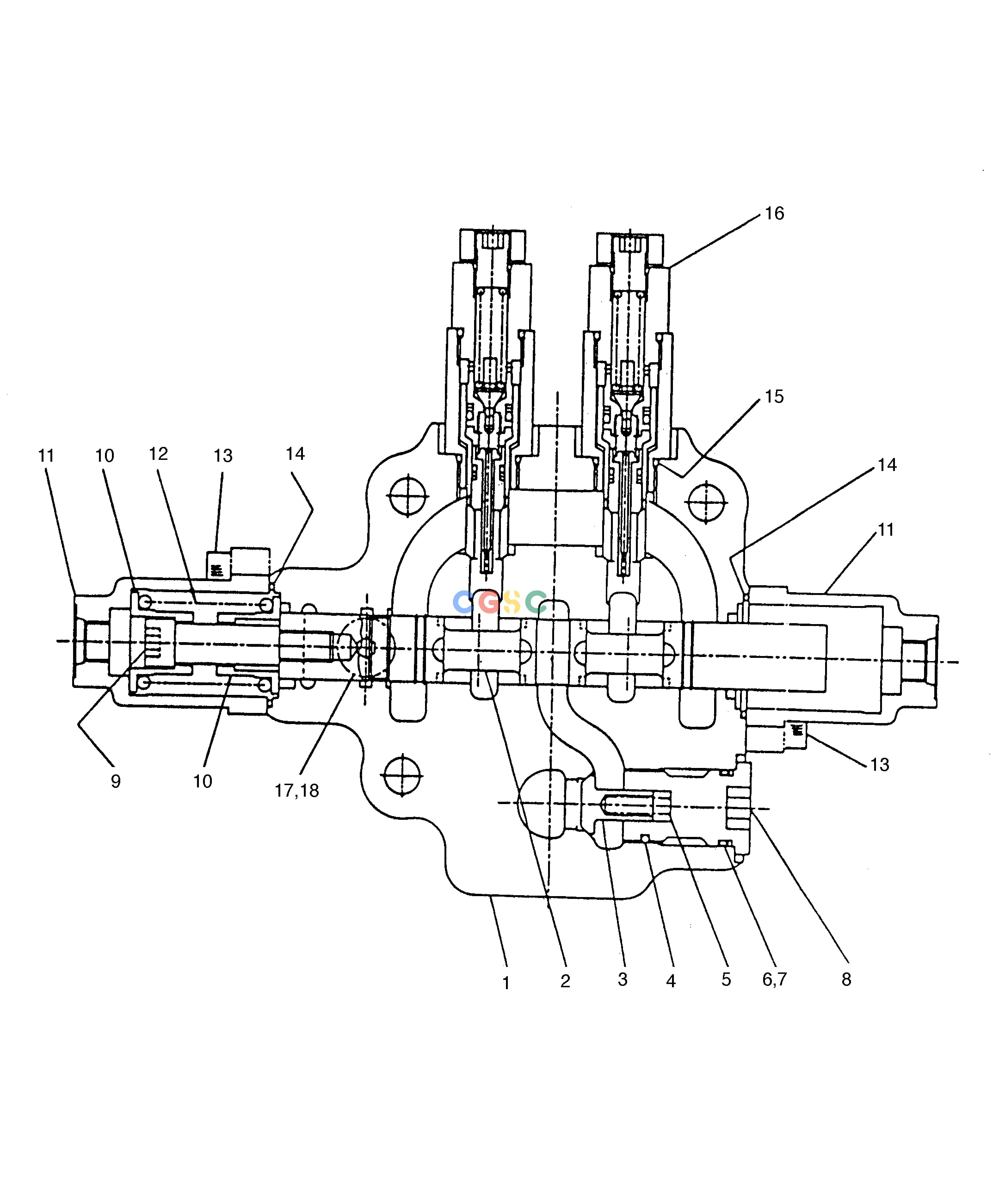 斗山零件查询CONTROL VALVE-ARTI.BOOM SOLAR 220LC-V Doosan parts catalog online