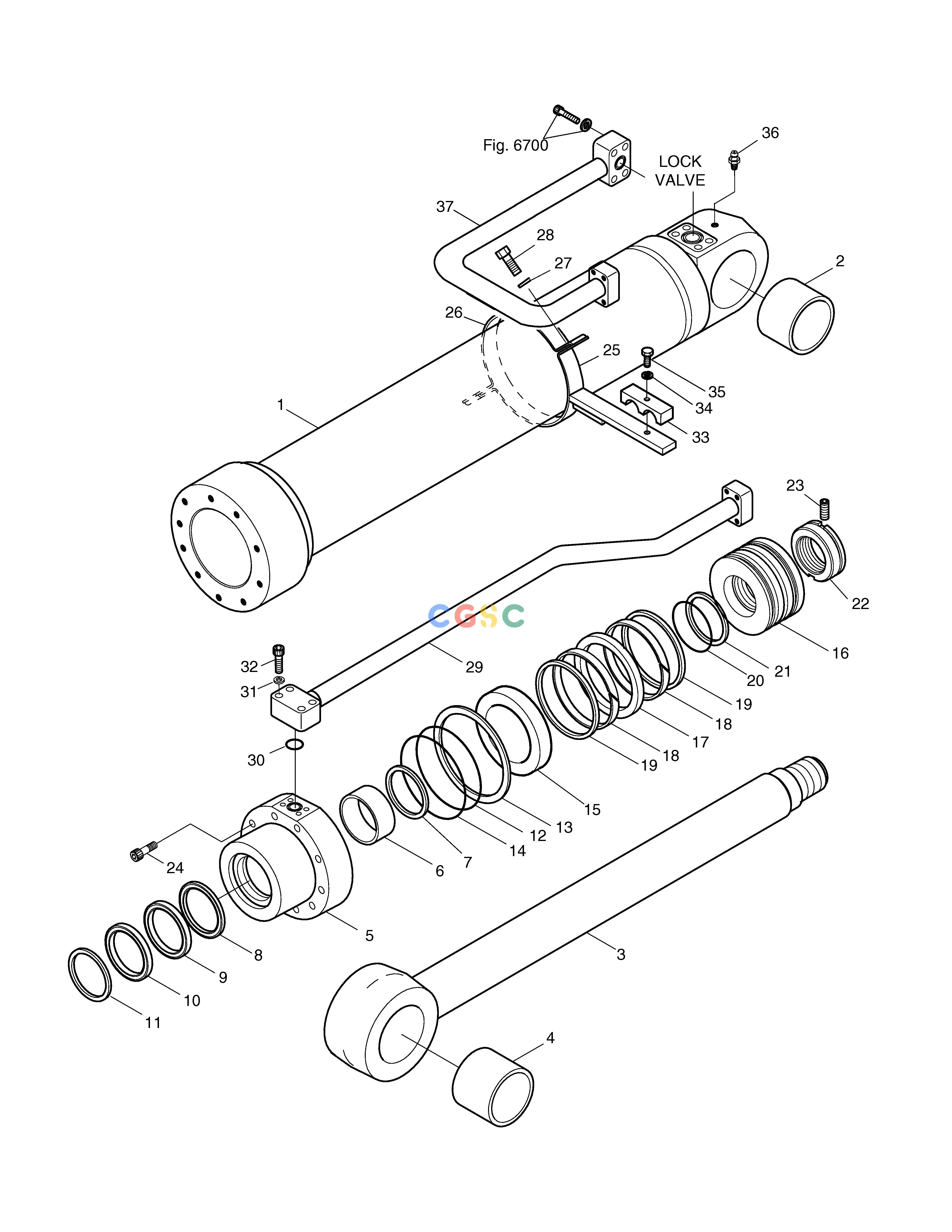 斗山零件查询BOOM CYLINDER(L.H)-LOCK VALVE SOLAR 220LC-V Doosan parts catalog online
