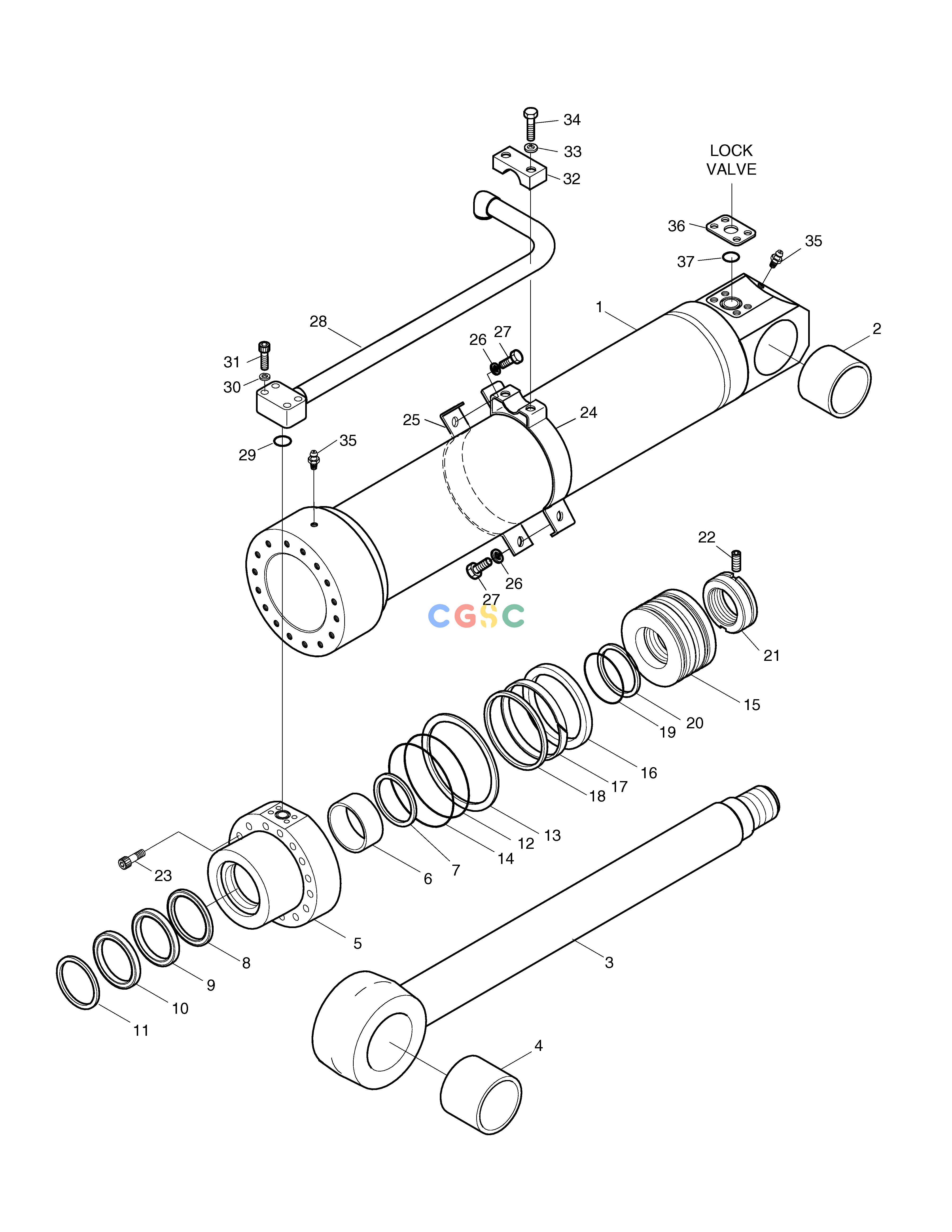 斗山零件查询ARTI.BOOM CYLINDER-LOCK VALVE SOLAR 220LC-V Doosan parts catalog online