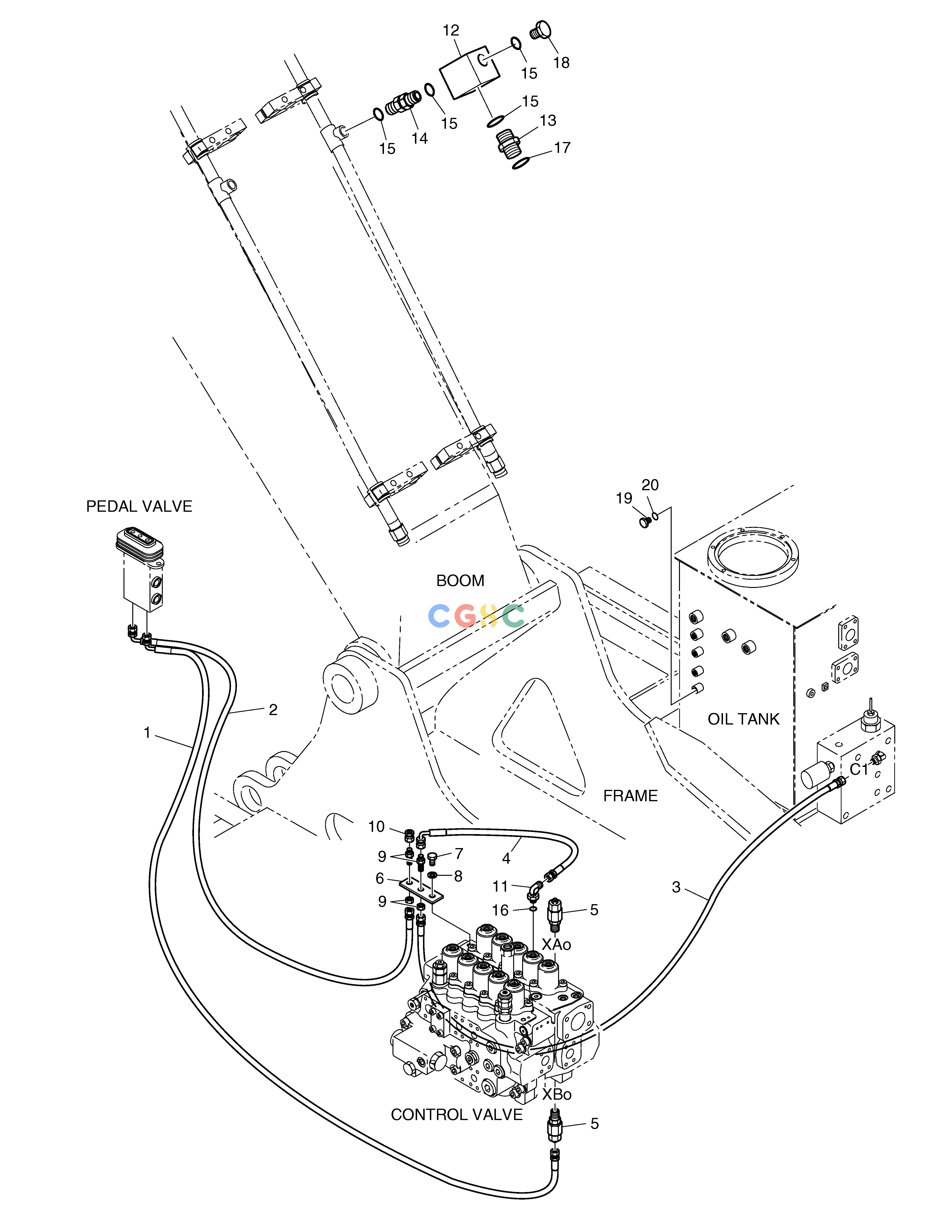 斗山零件查询PILOT PIPING-EUROPE SOLAR 220LC-V Doosan parts catalog online