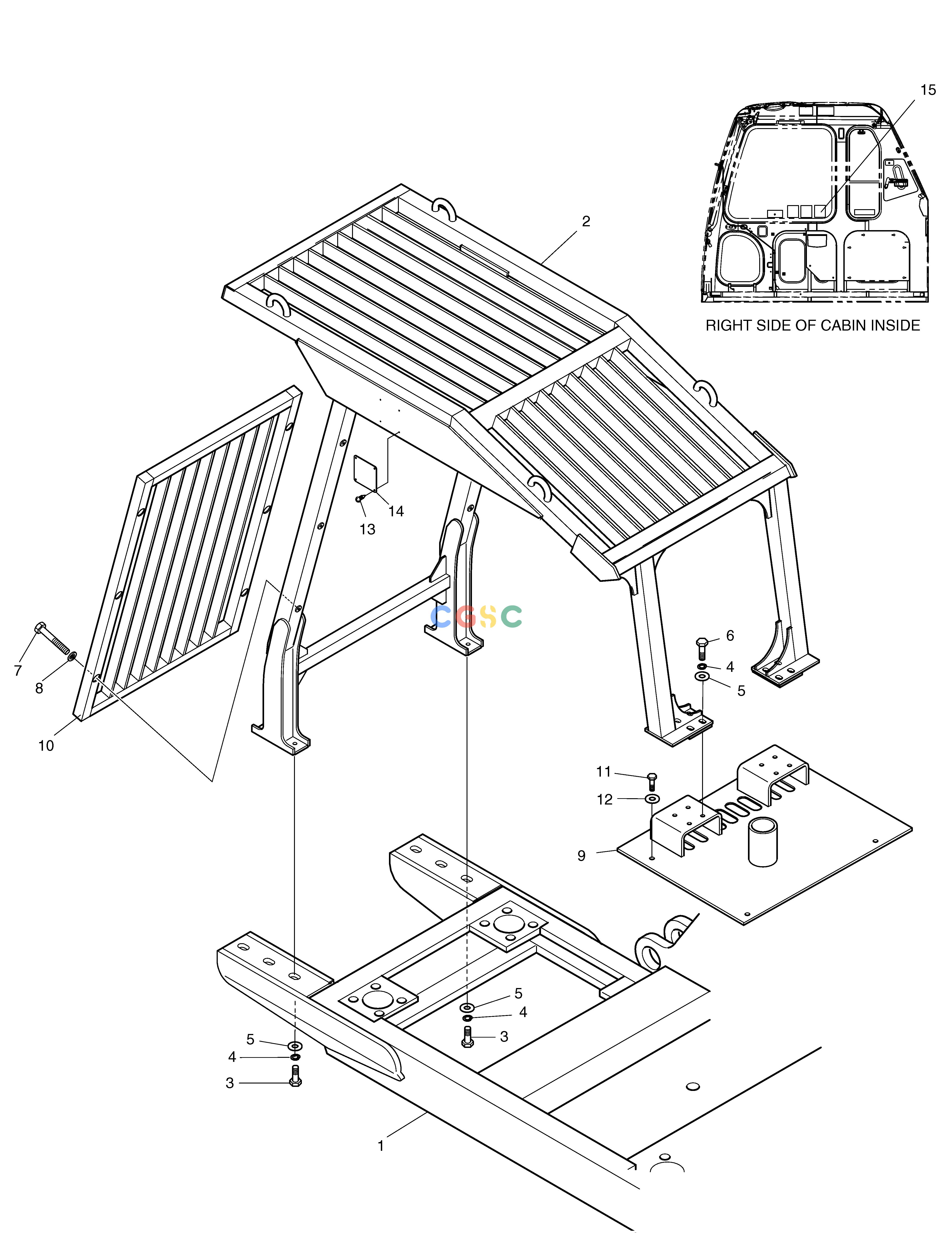 斗山零件查询F.O.G.S GUARD SOLAR 220LC-V Doosan parts catalog online