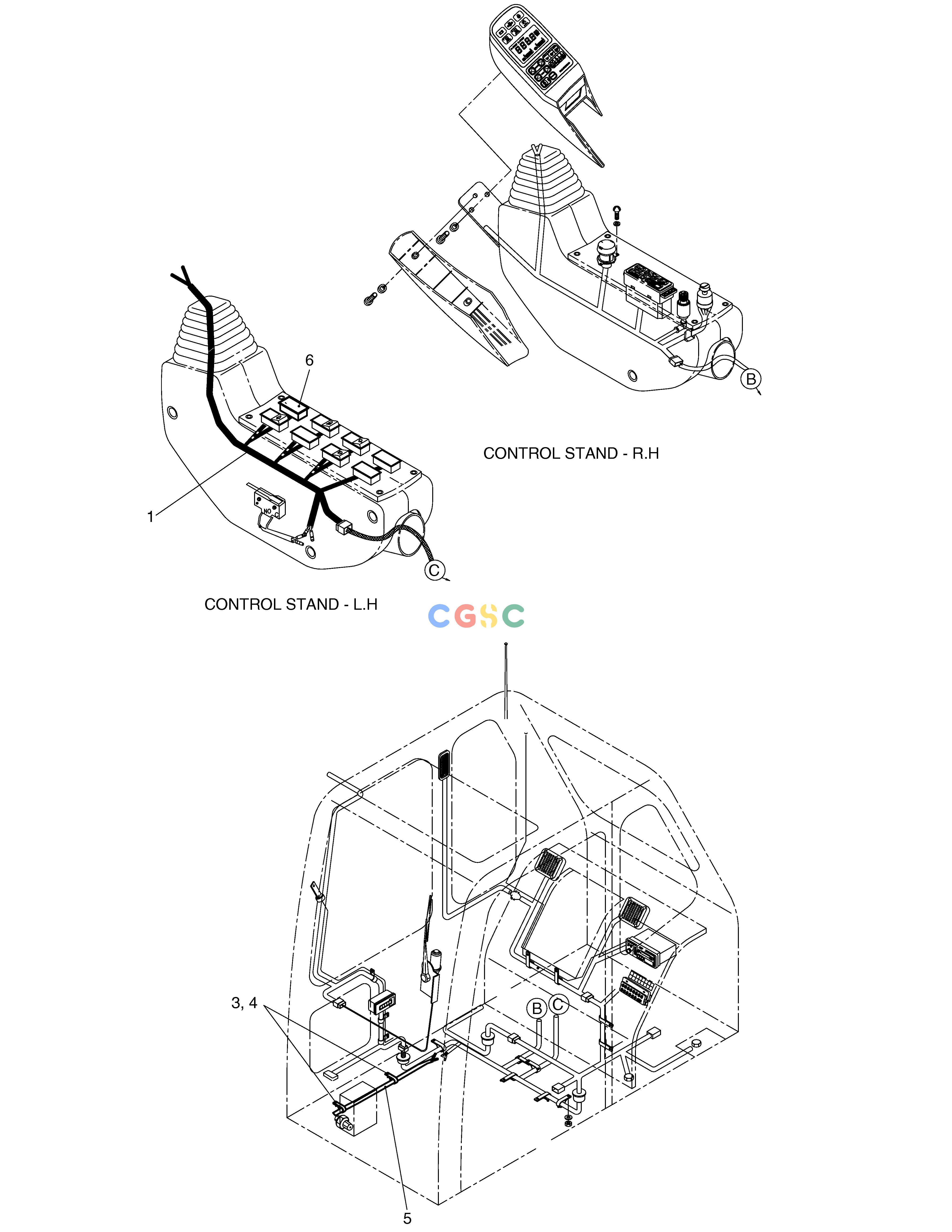 斗山零件查询ELECTRIC PARTS-PEDAL(BREAKER) SOLAR 220LC-V Doosan parts catalog online