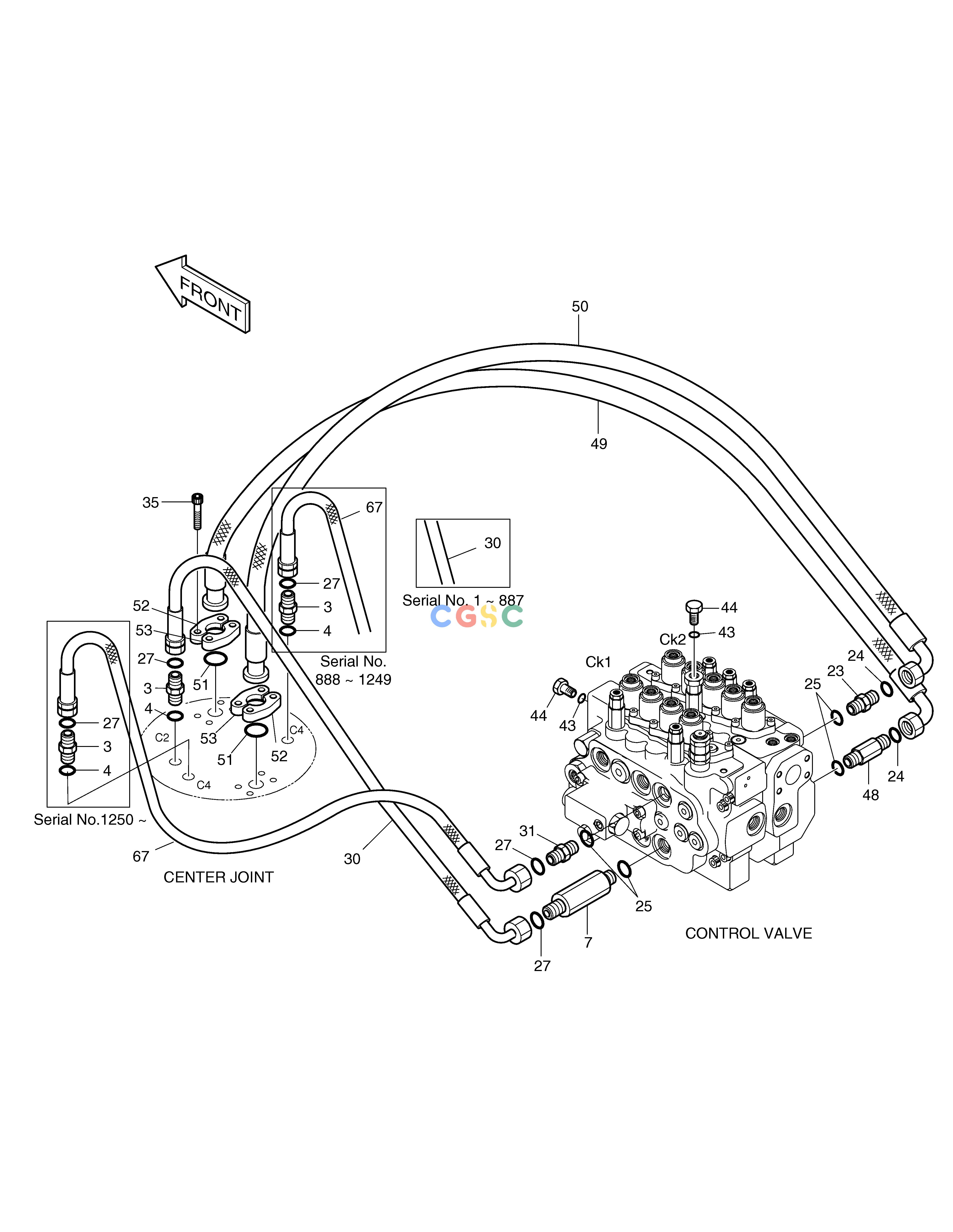 斗山零件查询MAIN PIPING(3) SOLAR 130W-V(2) Doosan parts catalog online