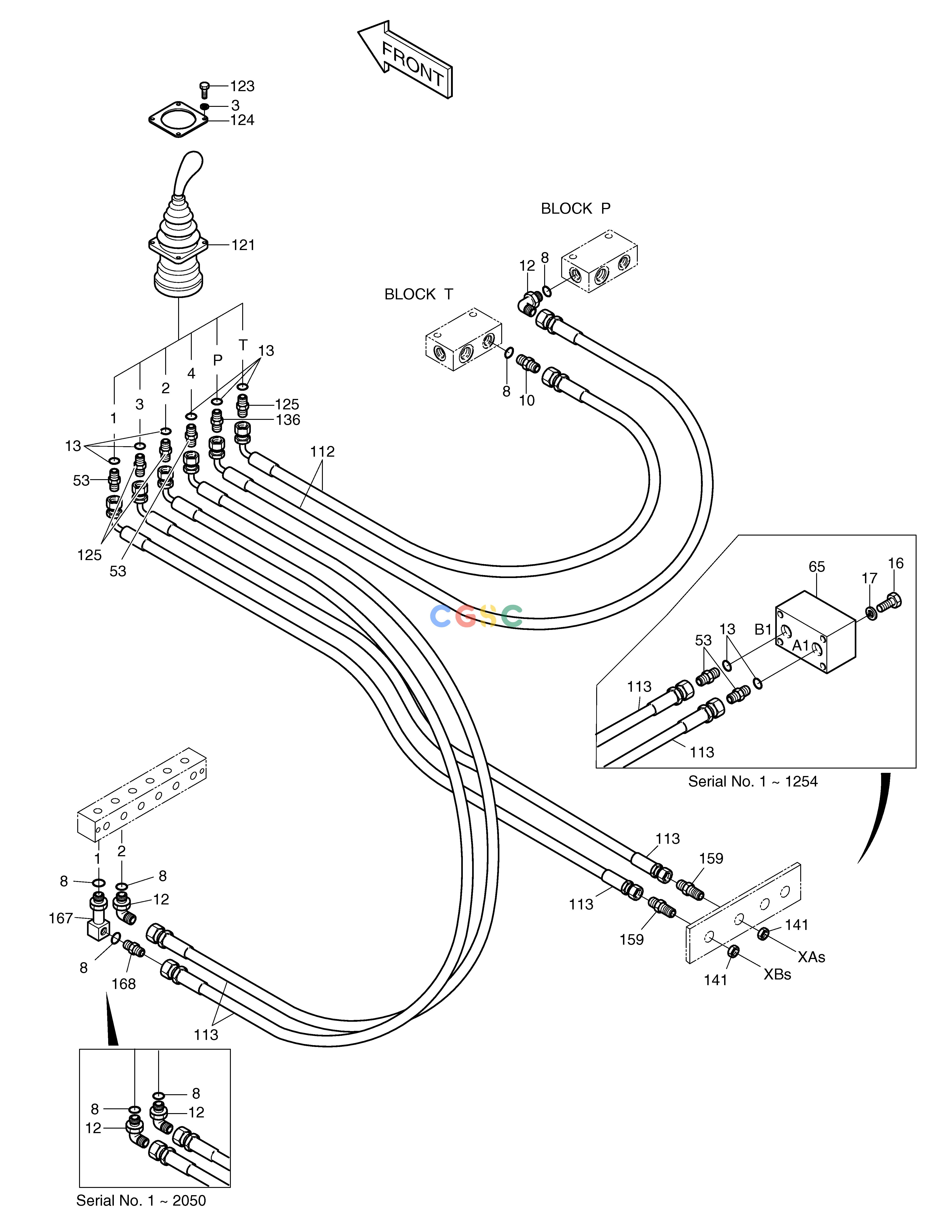 斗山零件查询PILOT PIPING(4) SOLAR 130W-V(2) Doosan parts catalog online