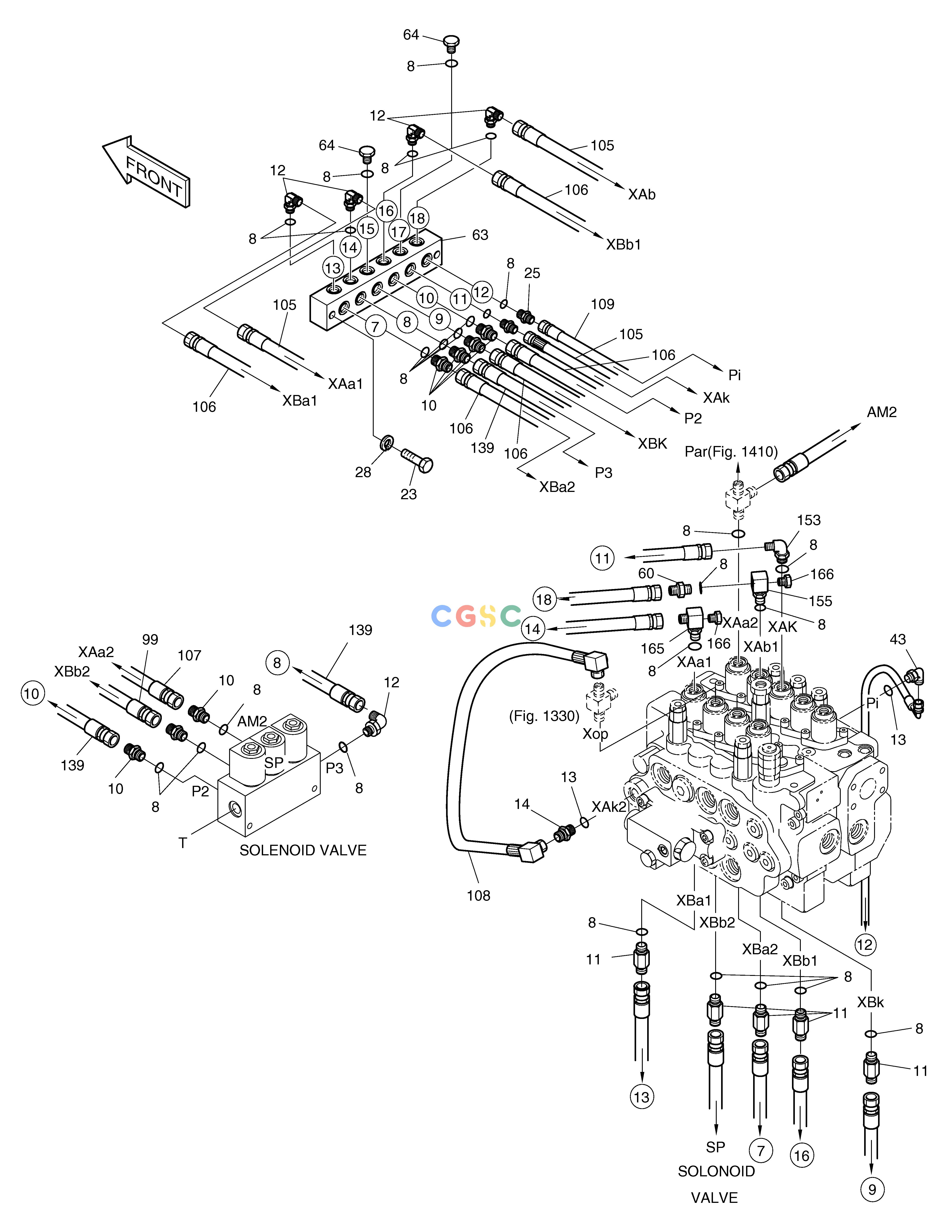 斗山零件查询PILOT PIPING(7-1) SOLAR 130W-V(2) Doosan parts catalog online