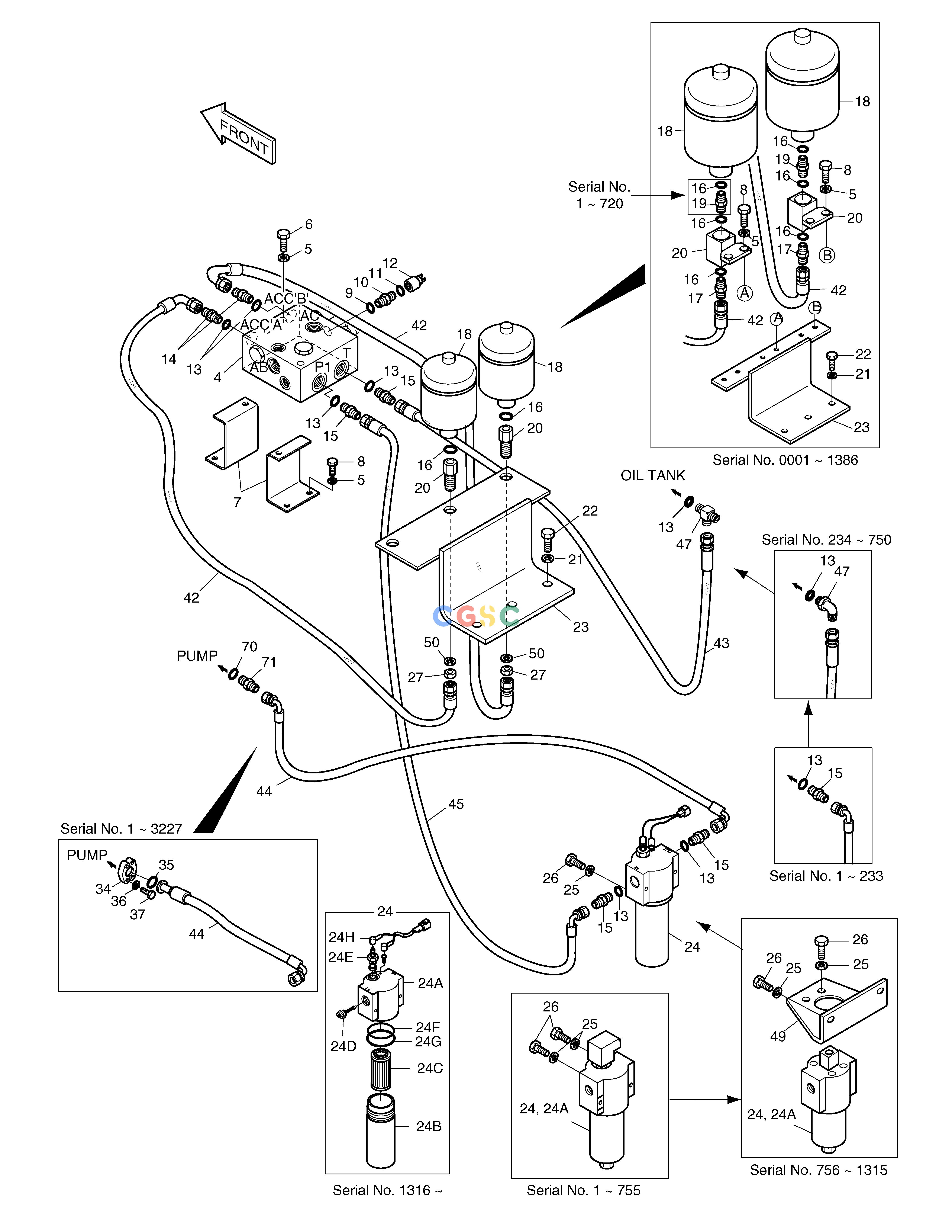 斗山零件查询BRAKE PIPING(2) SOLAR 130W-V(2) Doosan parts catalog online