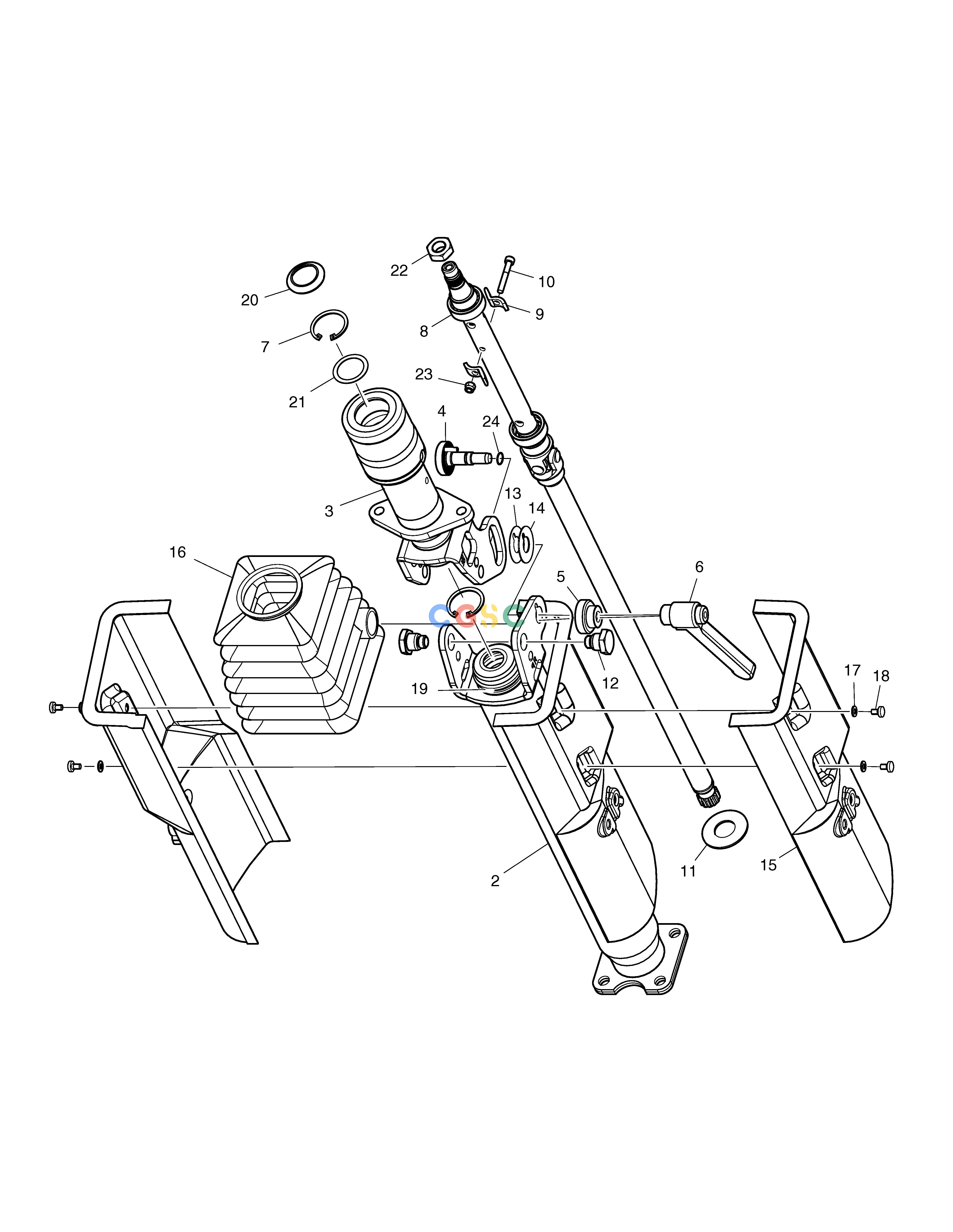 斗山零件查询STEERING COLUMN ASS'Y SOLAR 130W-V(2) Doosan parts catalog online