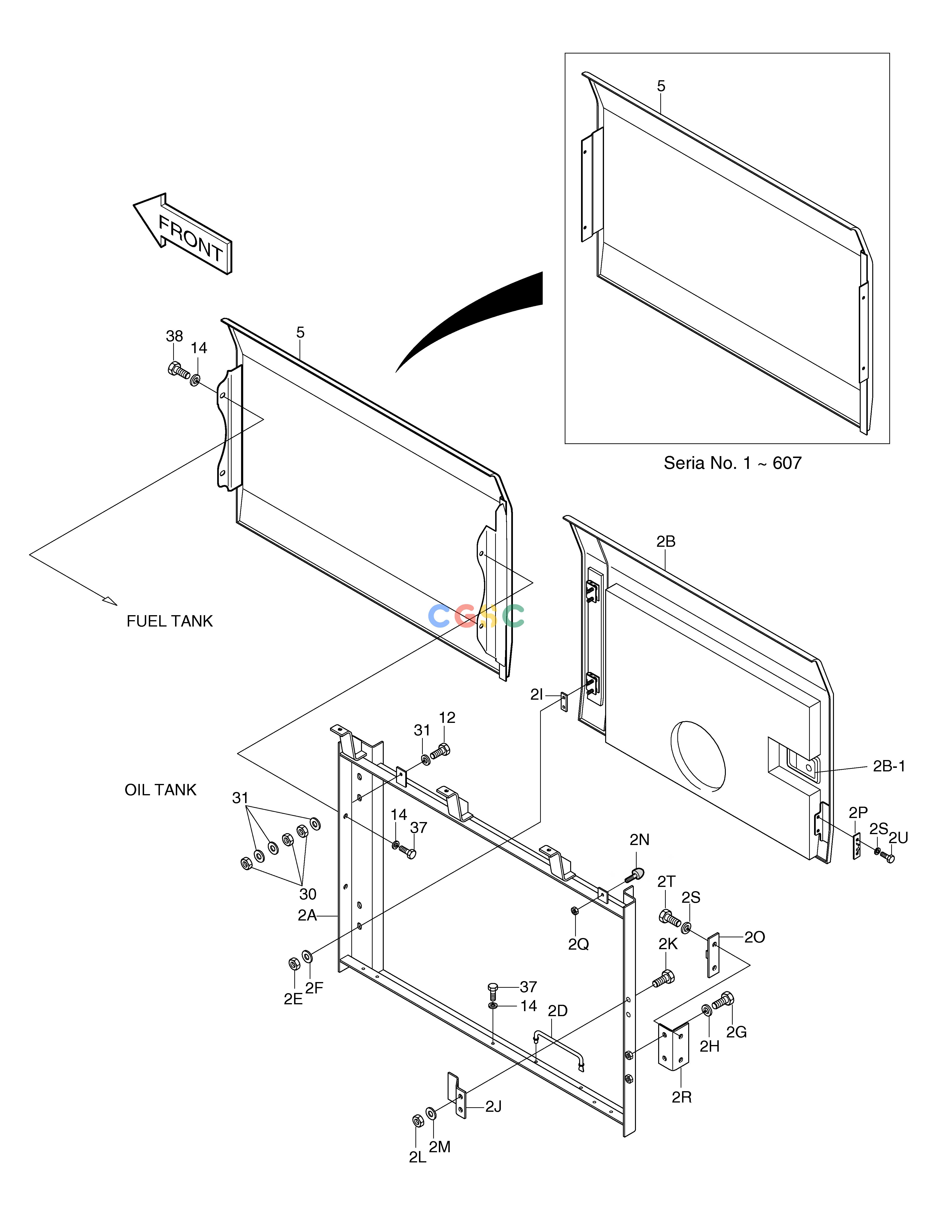 斗山零件查询COVER(2) SOLAR 130W-V(2) Doosan parts catalog online