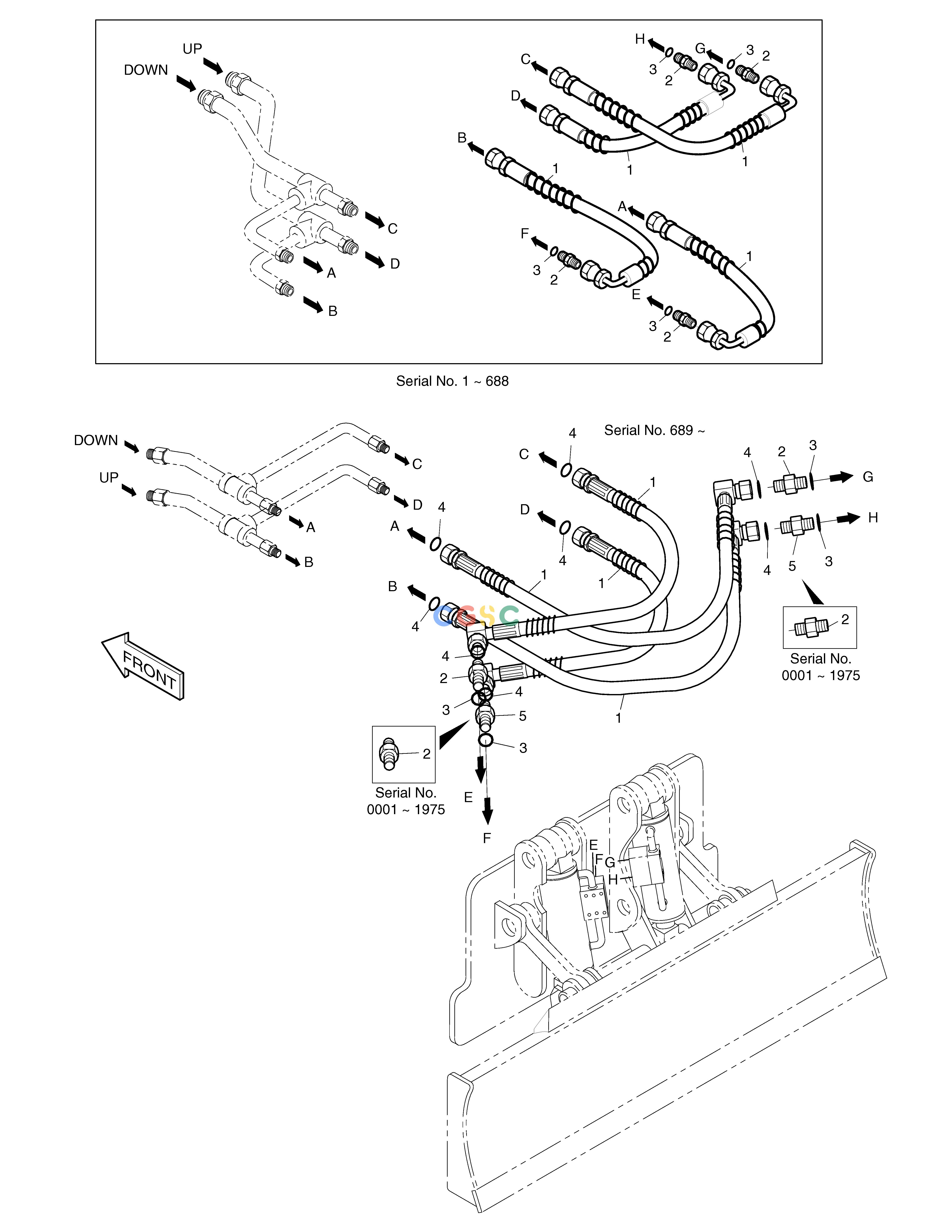 斗山零件查询BLADE PIPING SOLAR 130W-V(2) Doosan parts catalog online