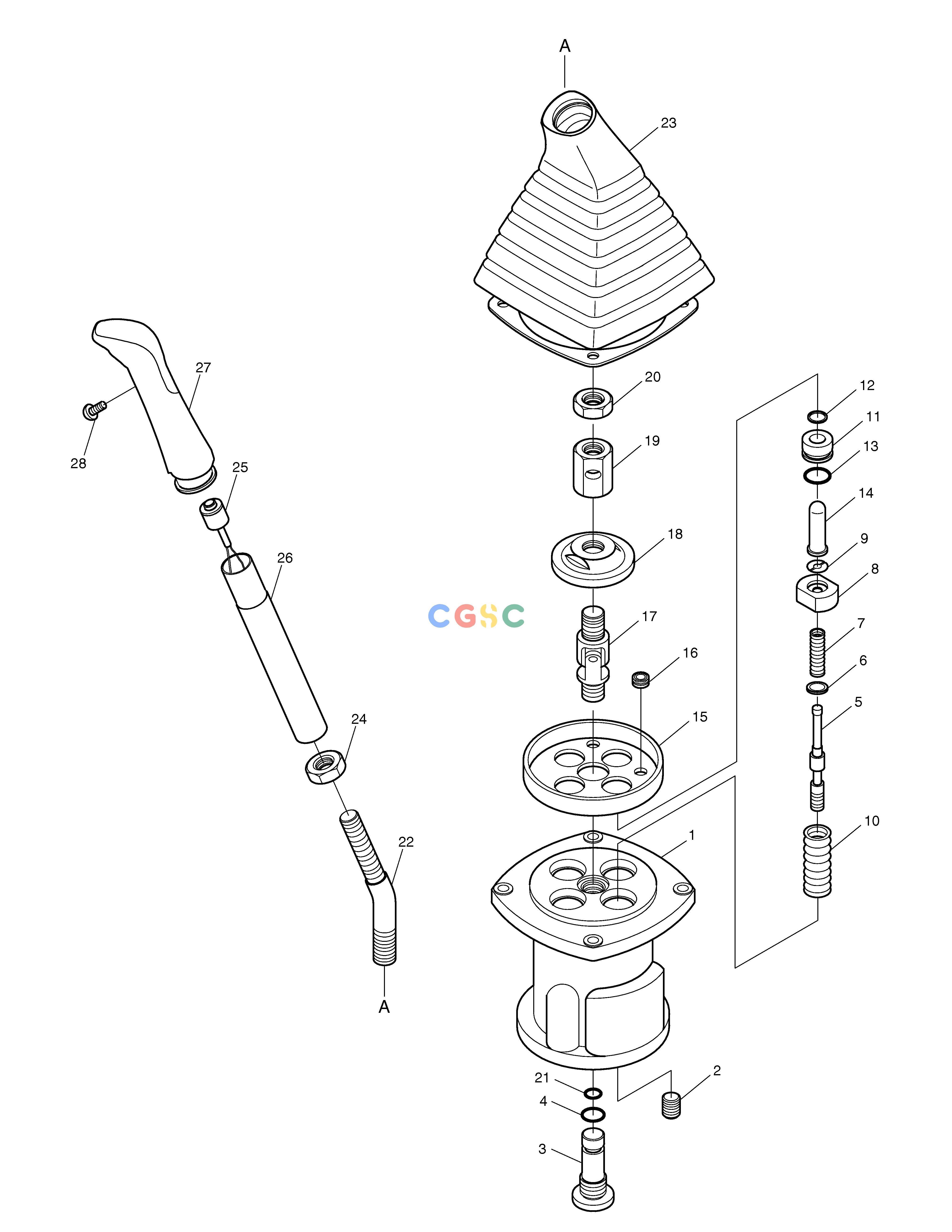 斗山零件查询REMOTE CONTROL VALVE SOLAR 130W-V(2) Doosan parts catalog online