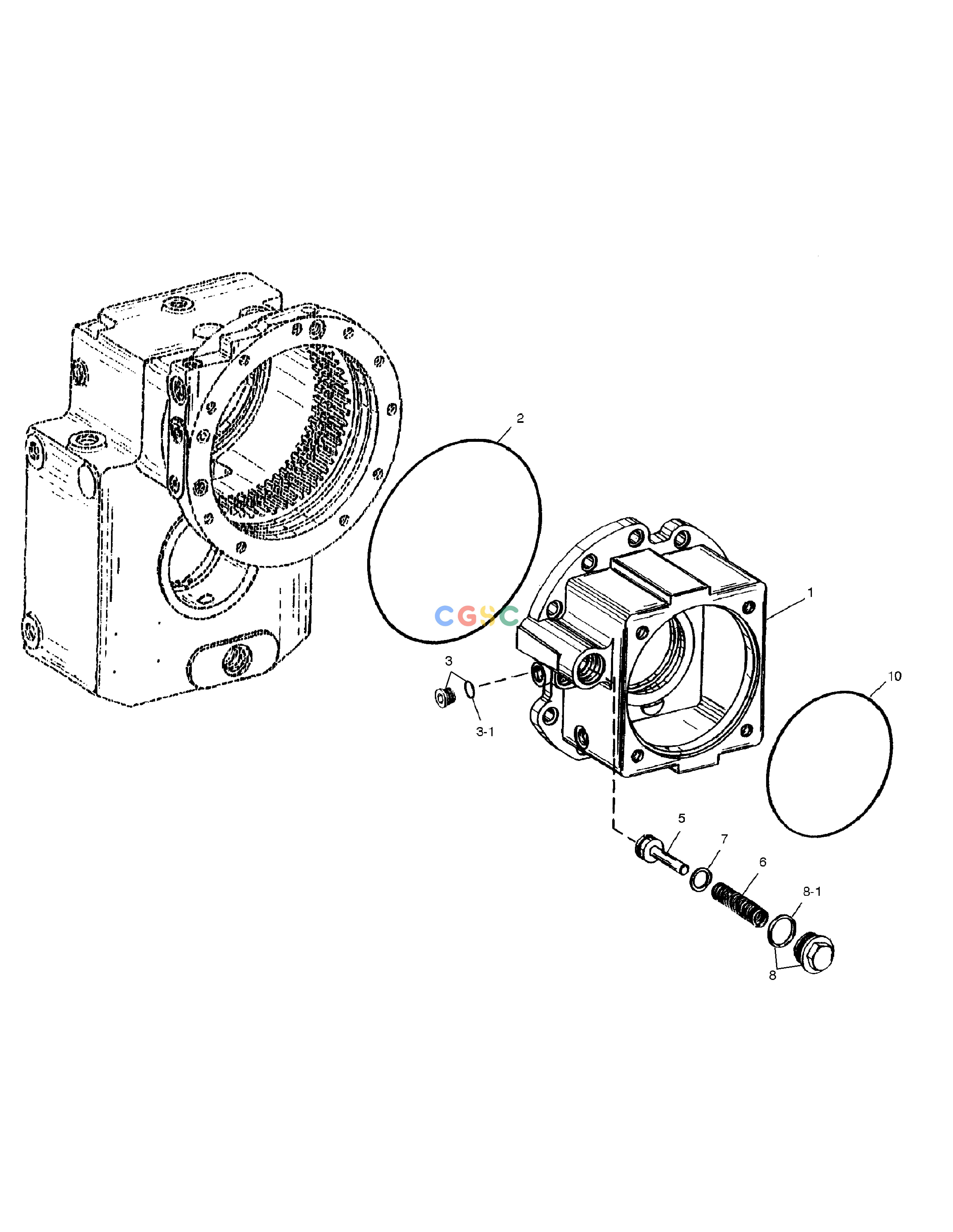 斗山零件查询HOUSING-TRANSMISSION SOLAR 130W-V(2) Doosan parts catalog online