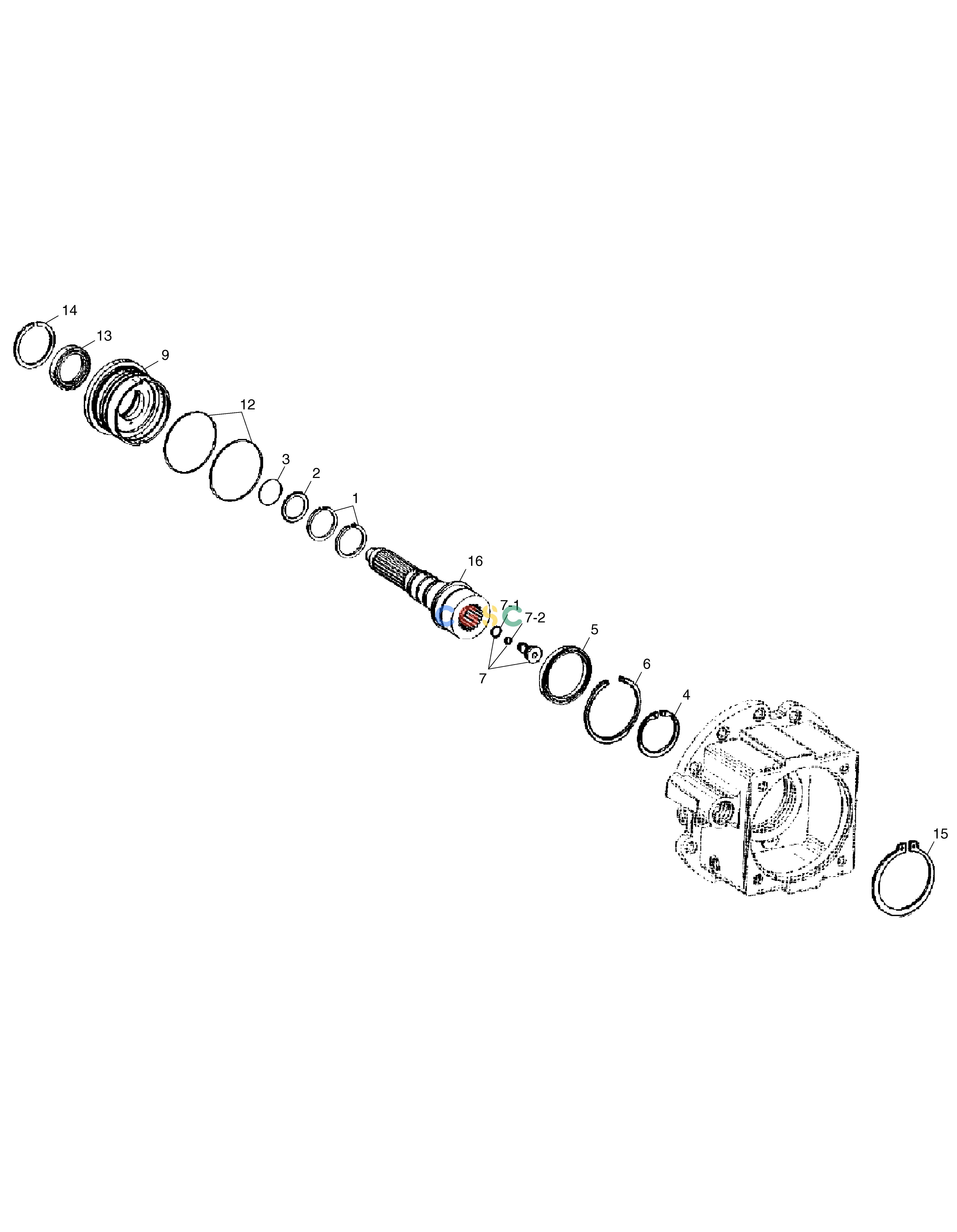 斗山零件查询INPUT SHAFT-TRANSMISSION SOLAR 130W-V(2) Doosan parts catalog online