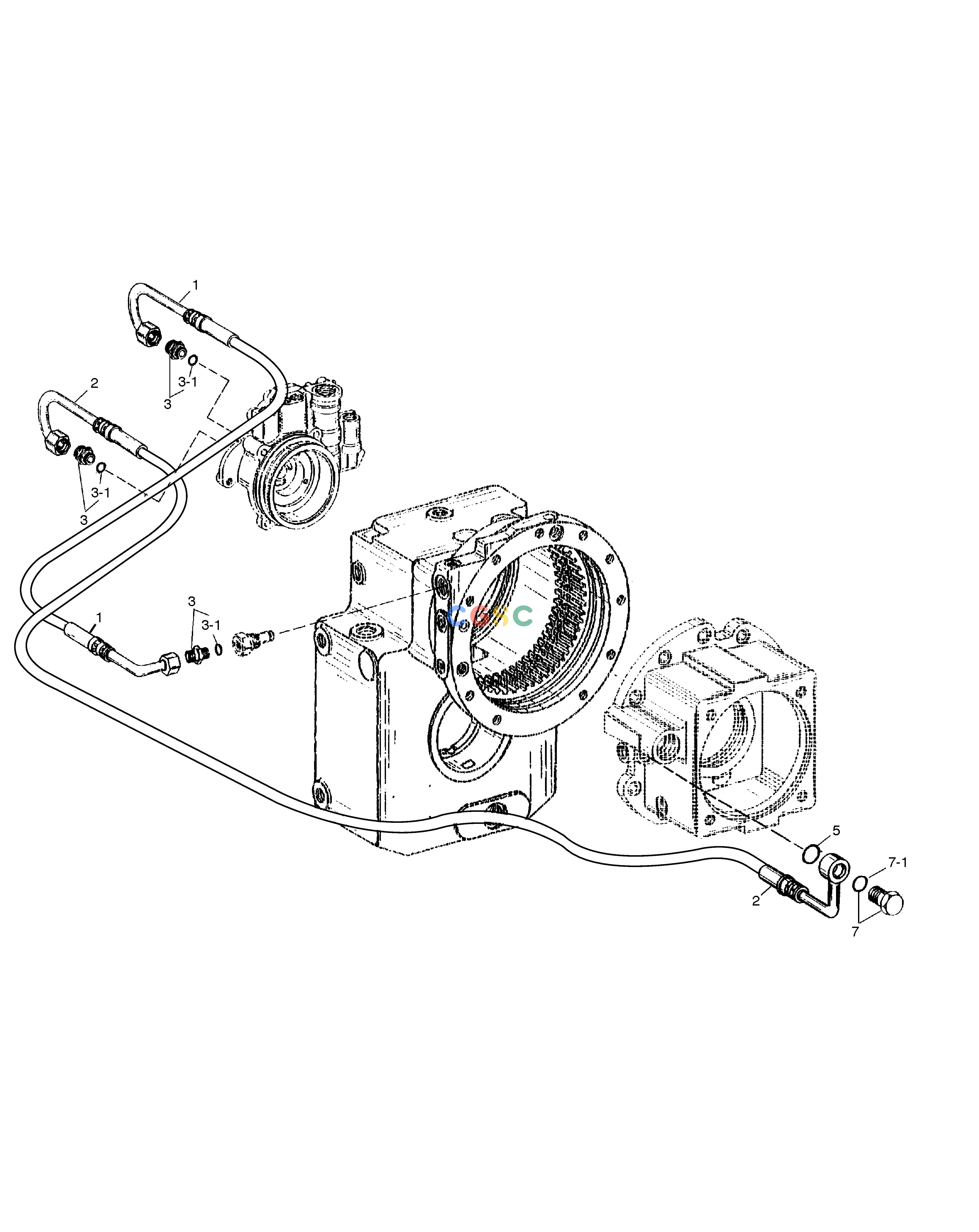 斗山零件查询OIL PIPE-TRANSMISSION SOLAR 130W-V(2) Doosan parts catalog online