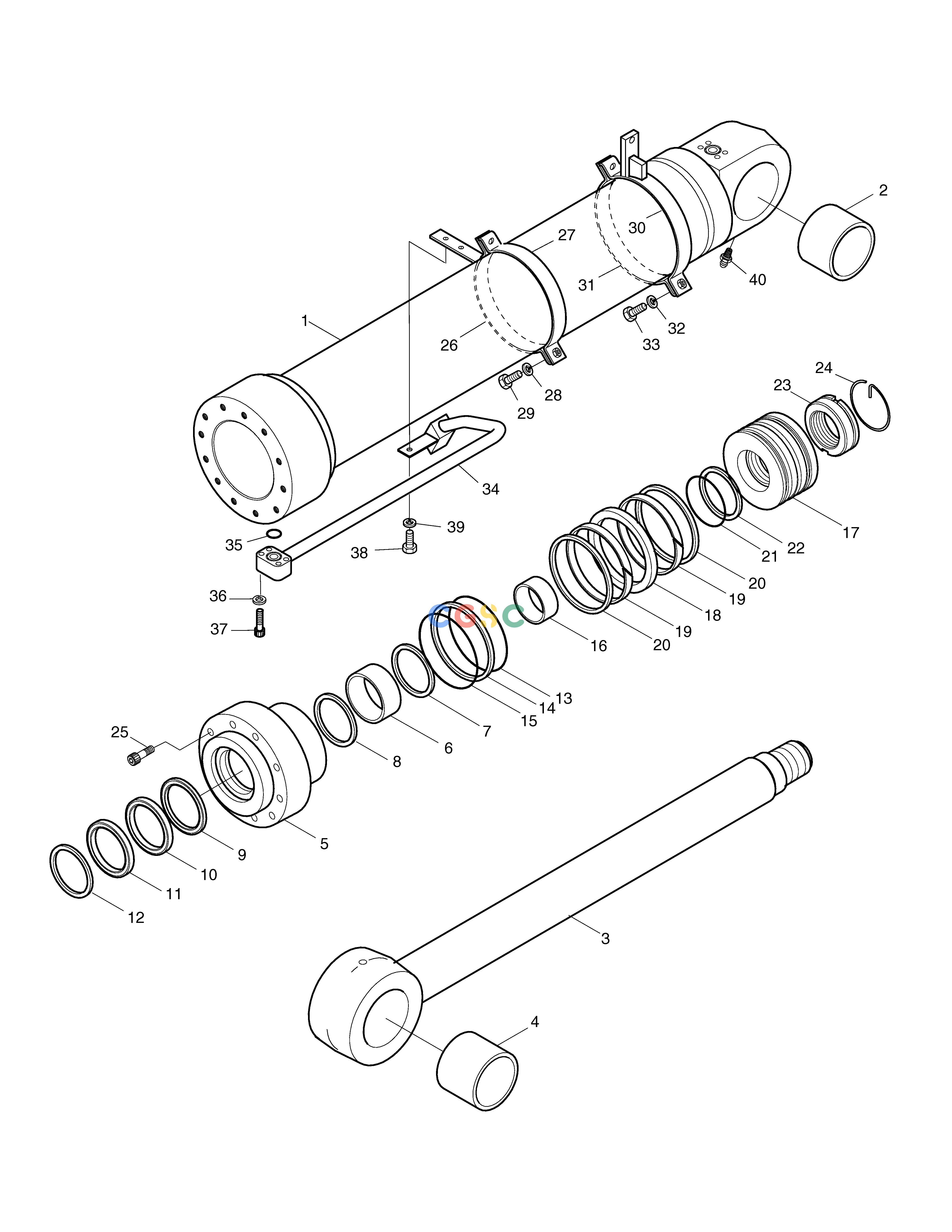斗山零件查询BOOM CYL.(L.H)-ARTI. BOOM FOR LOCK VALVE SOLAR 130W-V(2) Doosan parts catalog online