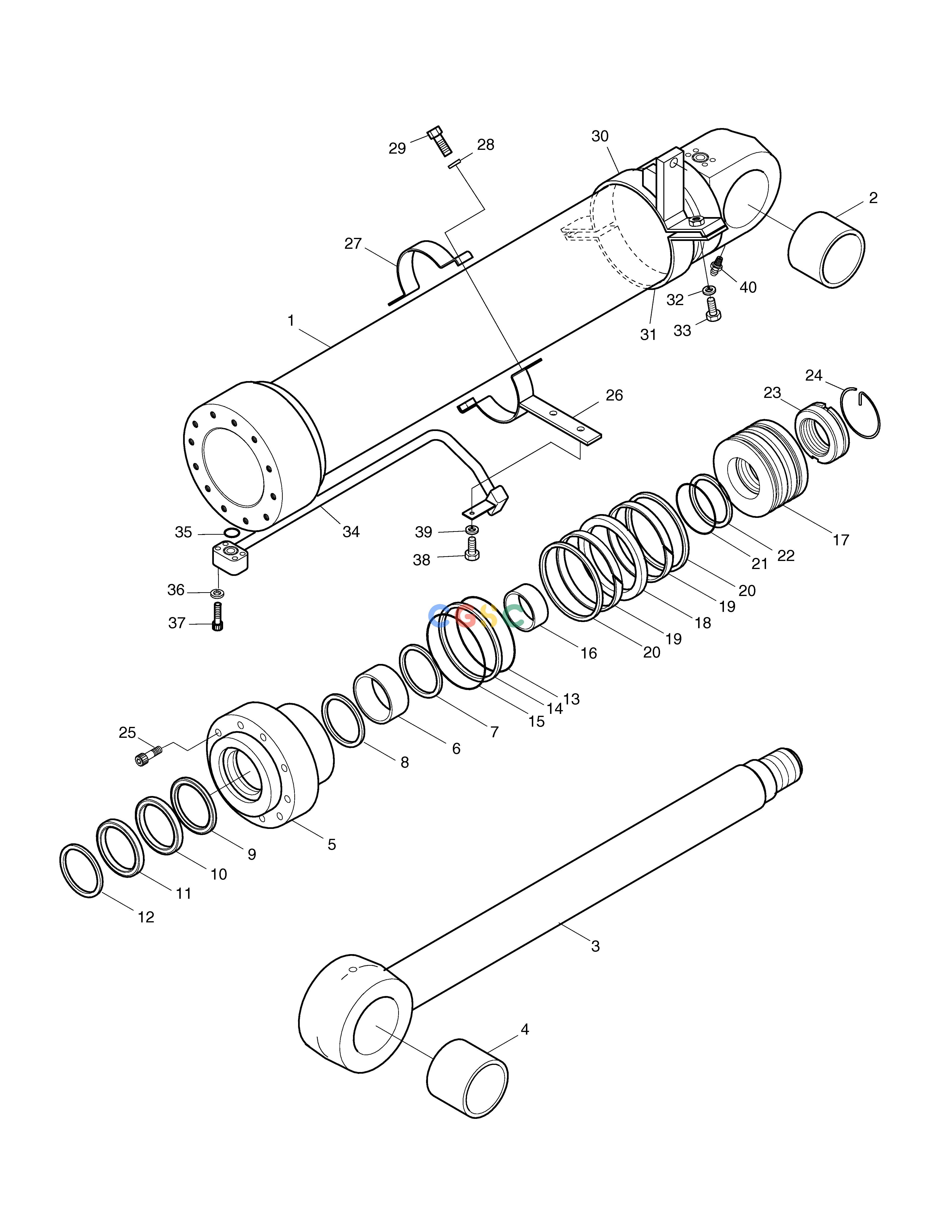 斗山零件查询BOOM CYL.(R.H)-ARTI. BOOM FOR LOCK VALVE SOLAR 130W-V(2) Doosan parts catalog online