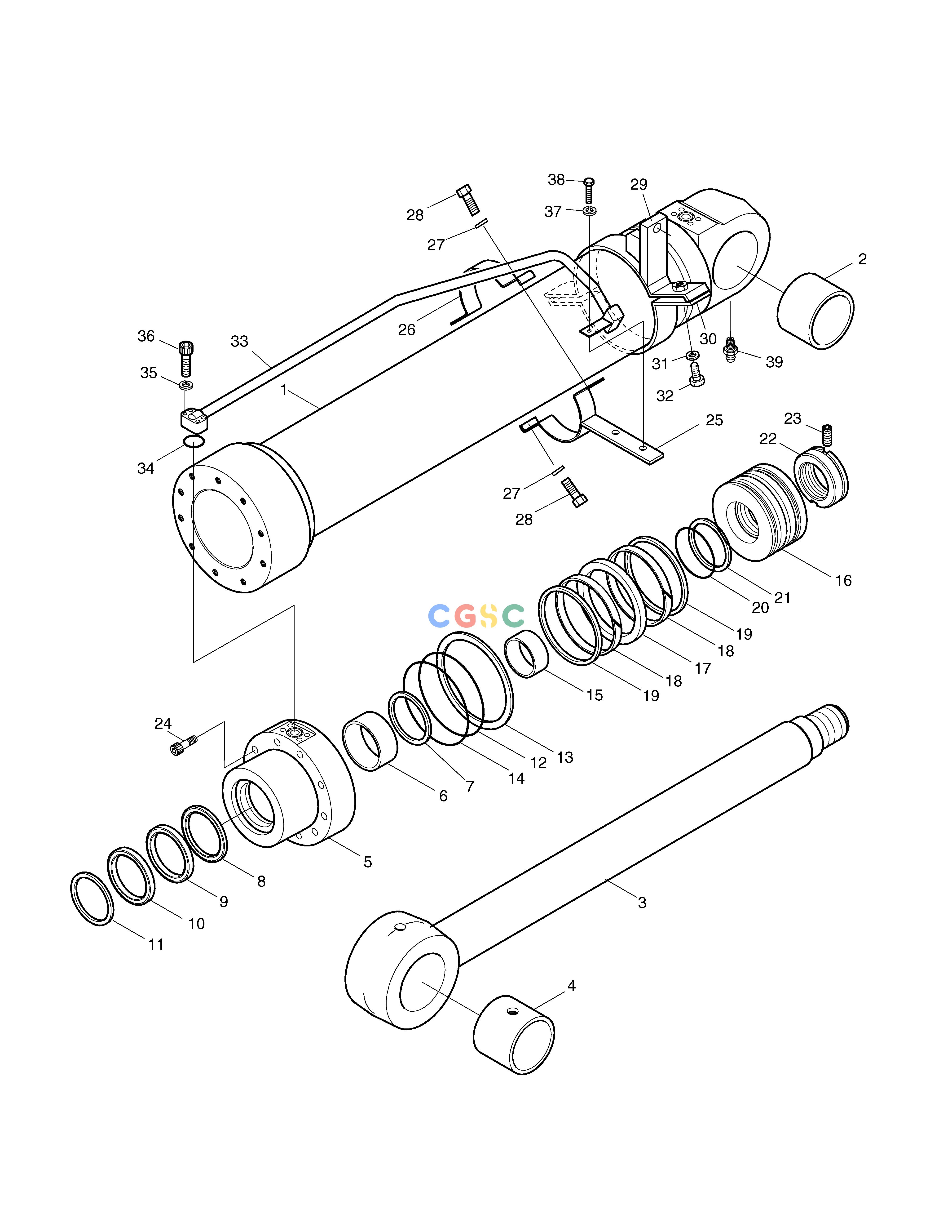 斗山零件查询BOOM CYL.(R.H)-BOOM 4.3m FOR LOCK VALVE SOLAR 130W-V(2) Doosan parts catalog online