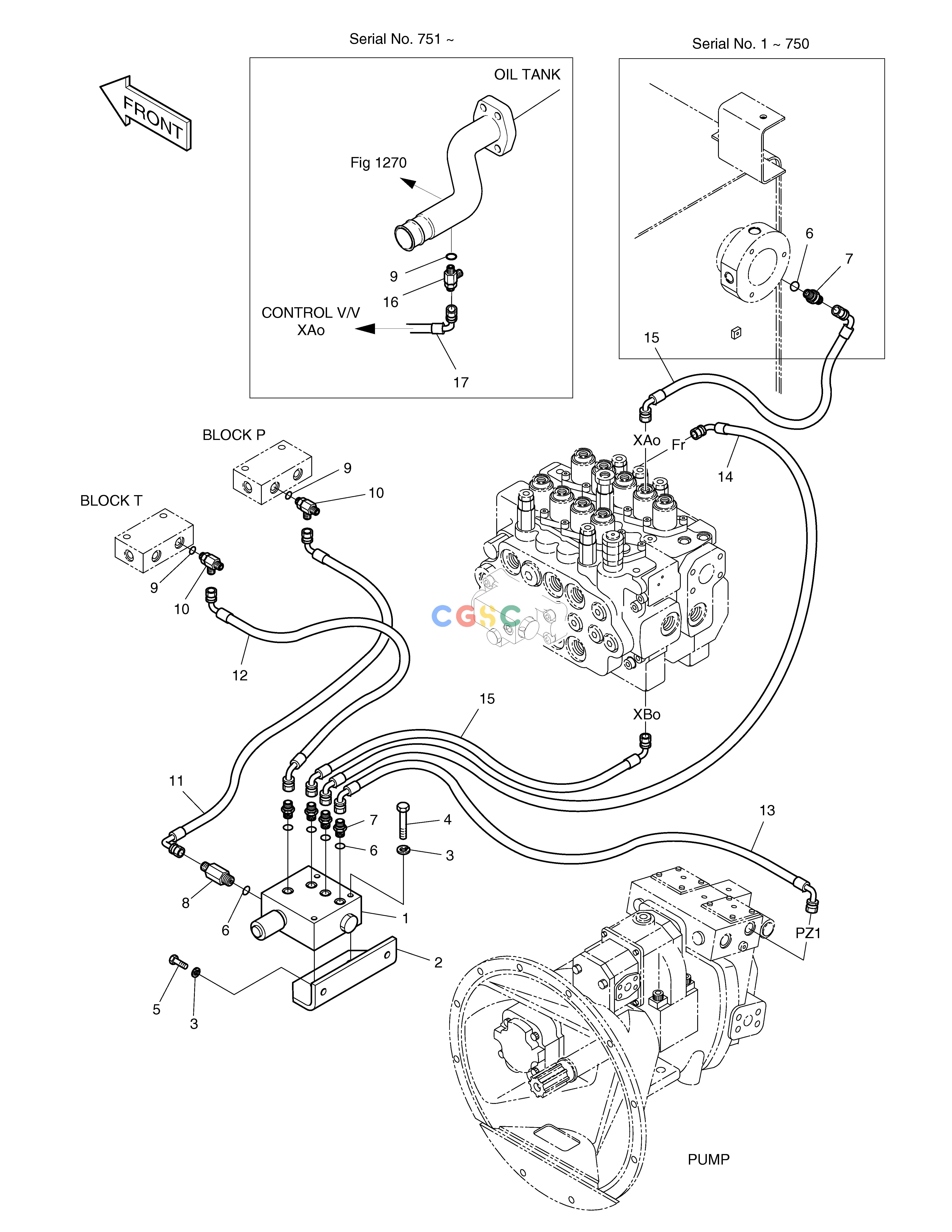 斗山零件查询PILOT PIPING-BREAKER SOLAR 130W-V(2) Doosan parts catalog online