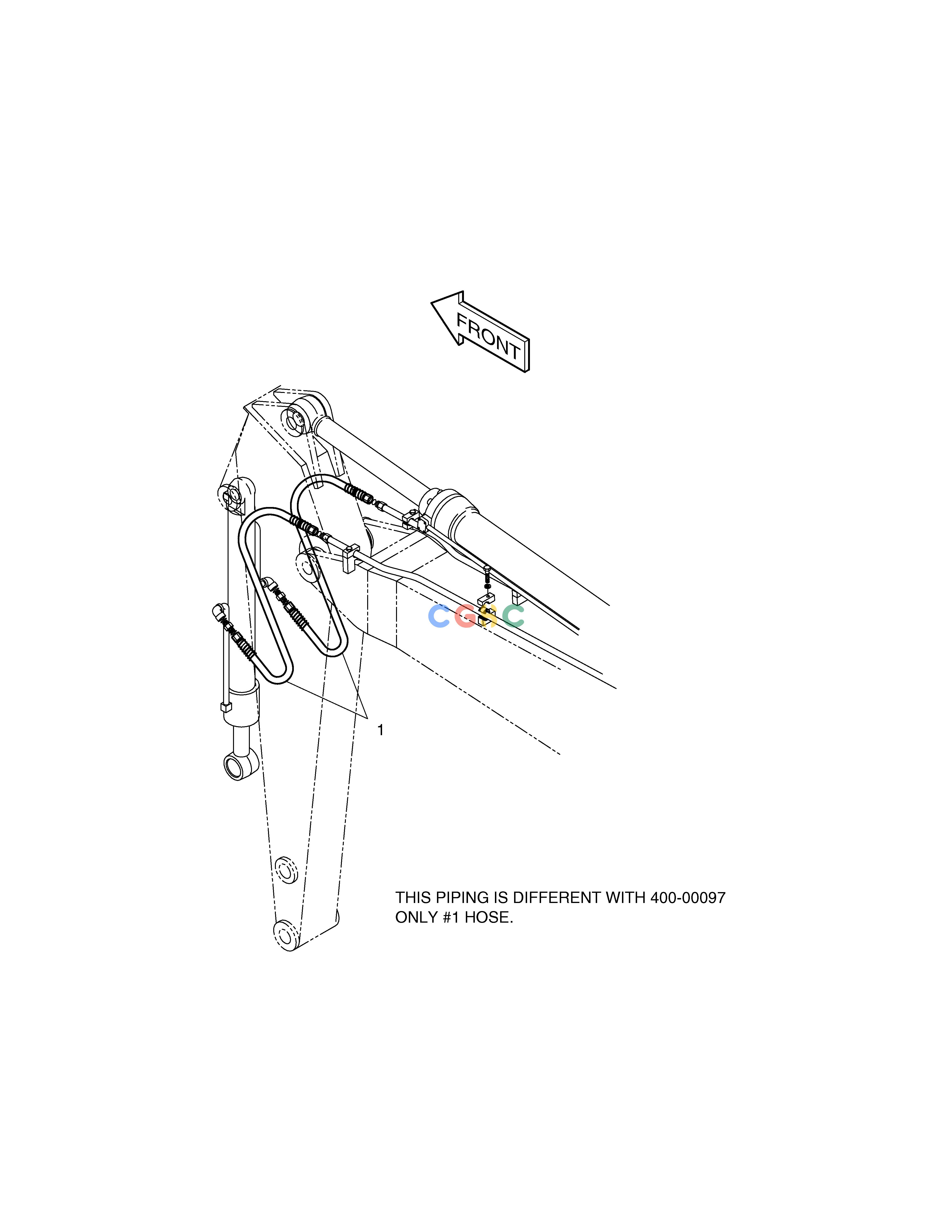斗山零件查询FRONT PIPING-BOOM4.6m+ARM2.25m SOLAR 130W-V(2) Doosan parts catalog online