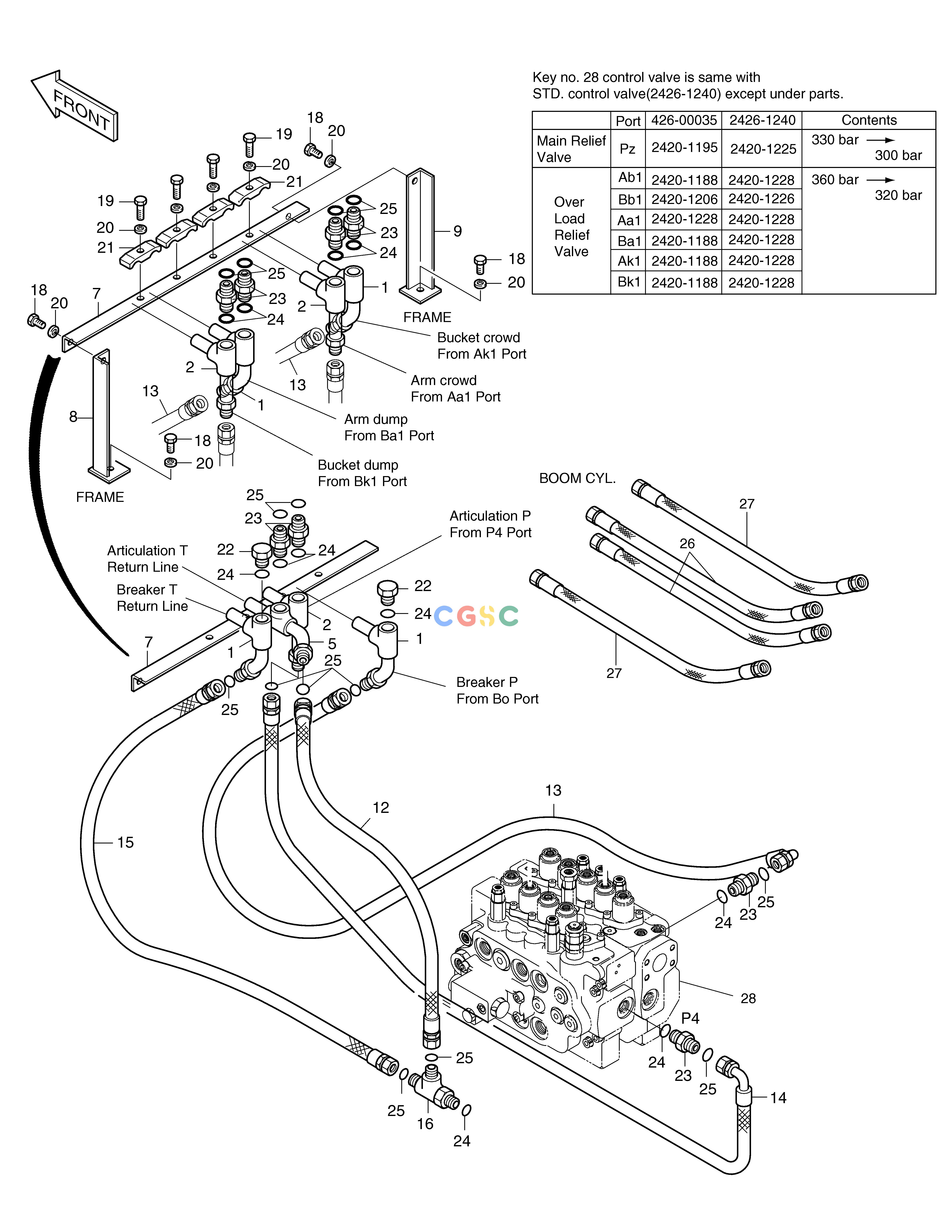 斗山零件查询MAIN PIPING-ARTI.BOOM SOLAR 130W-V(2) Doosan parts catalog online