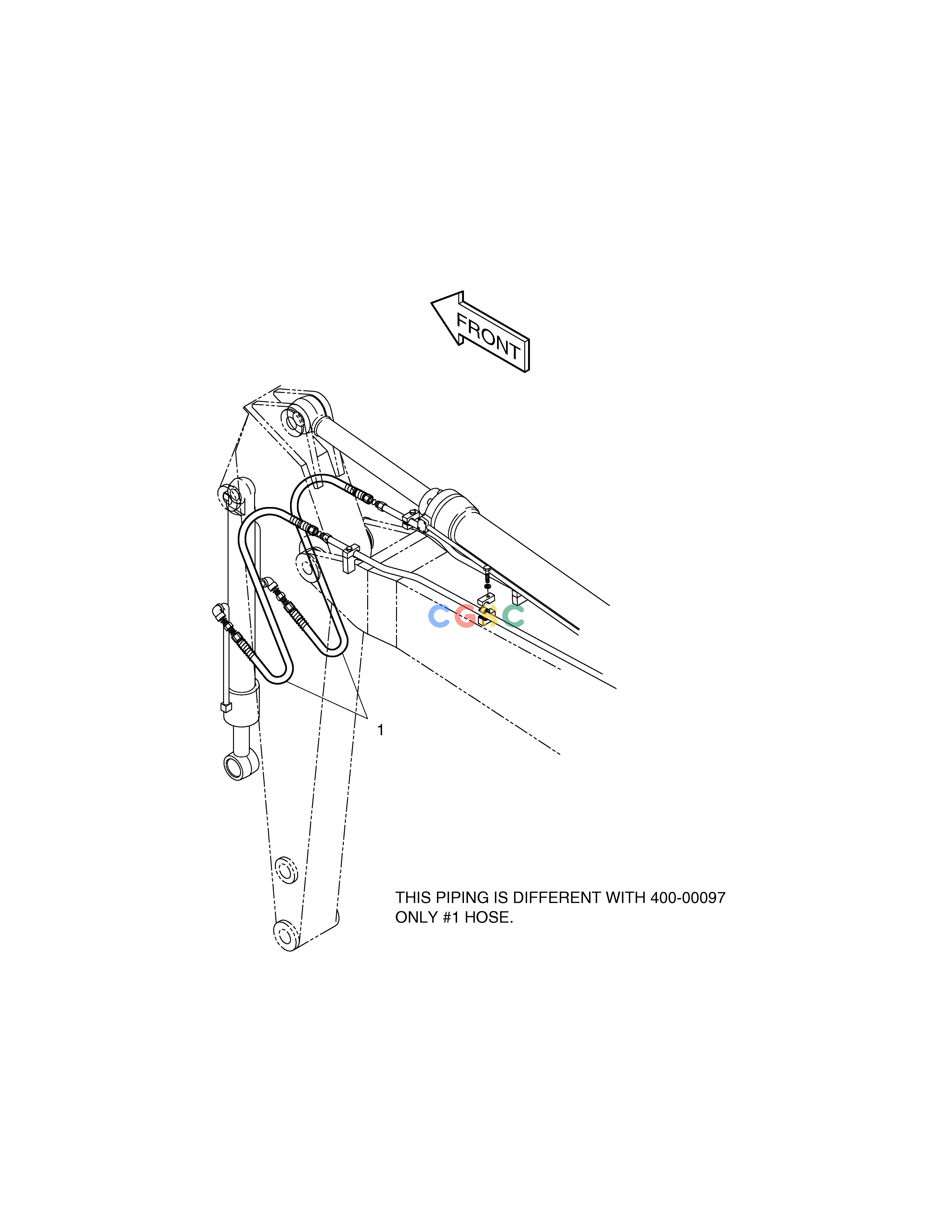 斗山零件查询FRONT PIPING-BOOM4.6m+ARM3.0m SOLAR 130W-V(2) Doosan parts catalog online