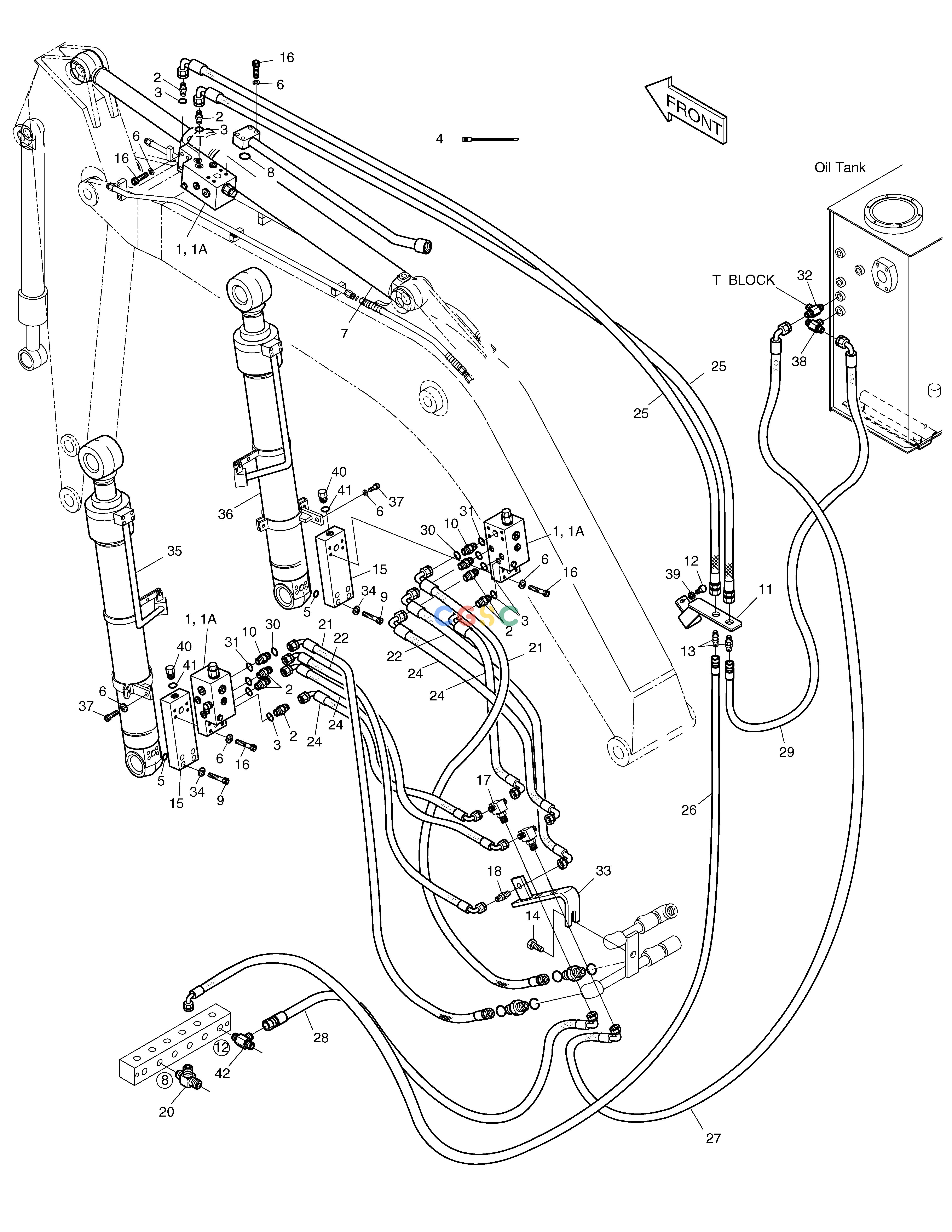 斗山零件查询LOCK VALVE PIPING-BOOM 4.3m SOLAR 130W-V(2) Doosan parts catalog online