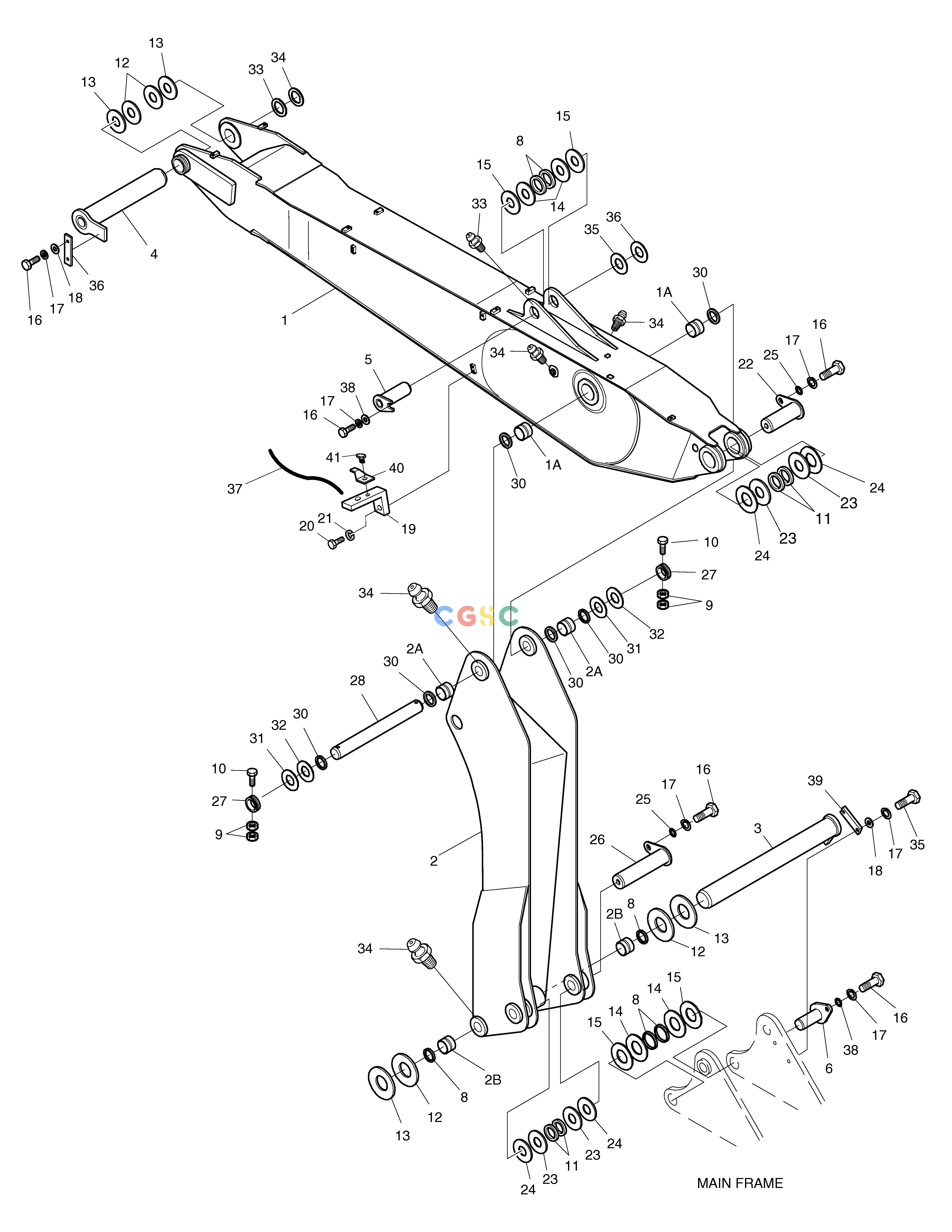 斗山零件查询ARTI. BOOM-UPPER BOOM3.3m+ARM2.5m SOLAR 130W-V(2) Doosan parts catalog online