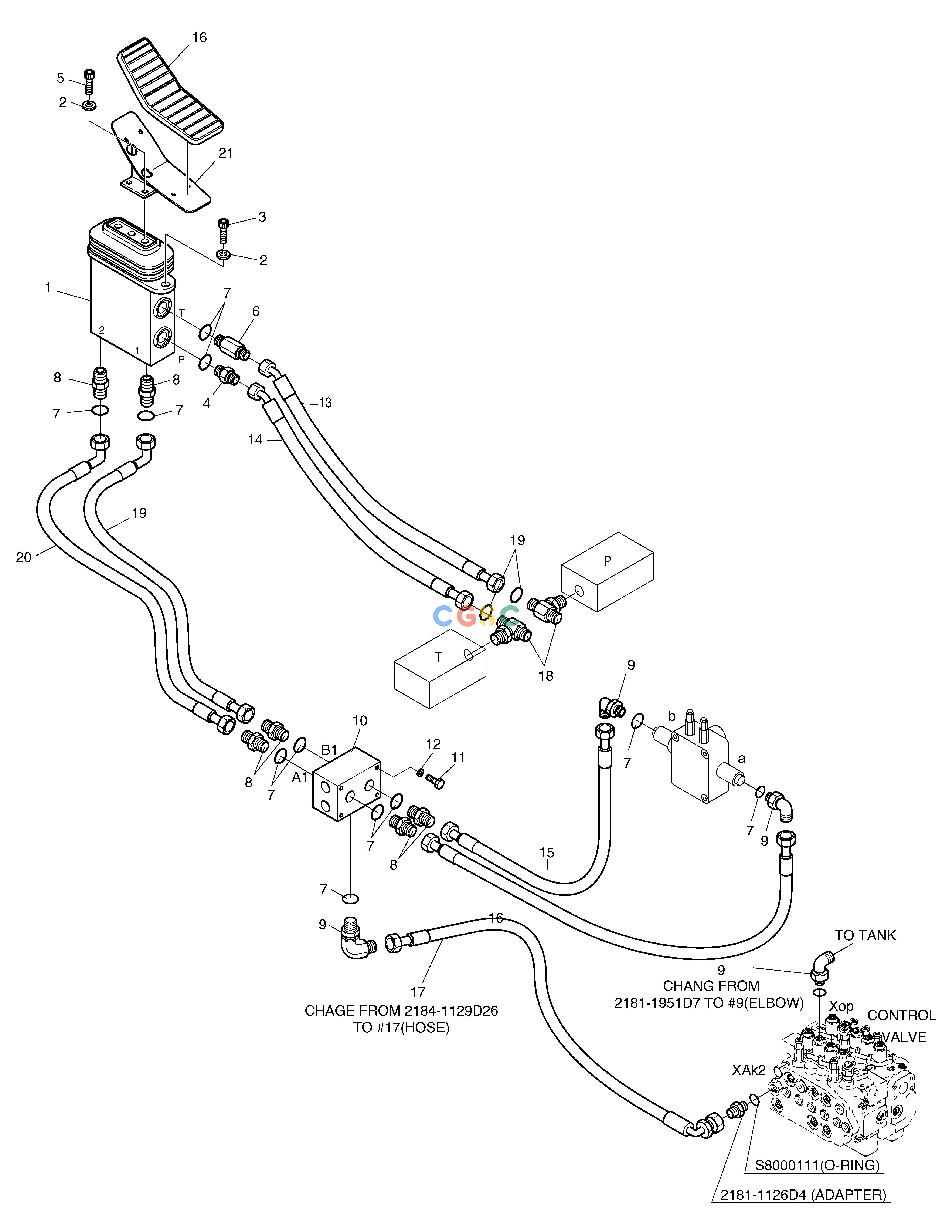 斗山零件查询PILOT PIPING-ARTI. BOOM SOLAR 130W-V(2) Doosan parts catalog online