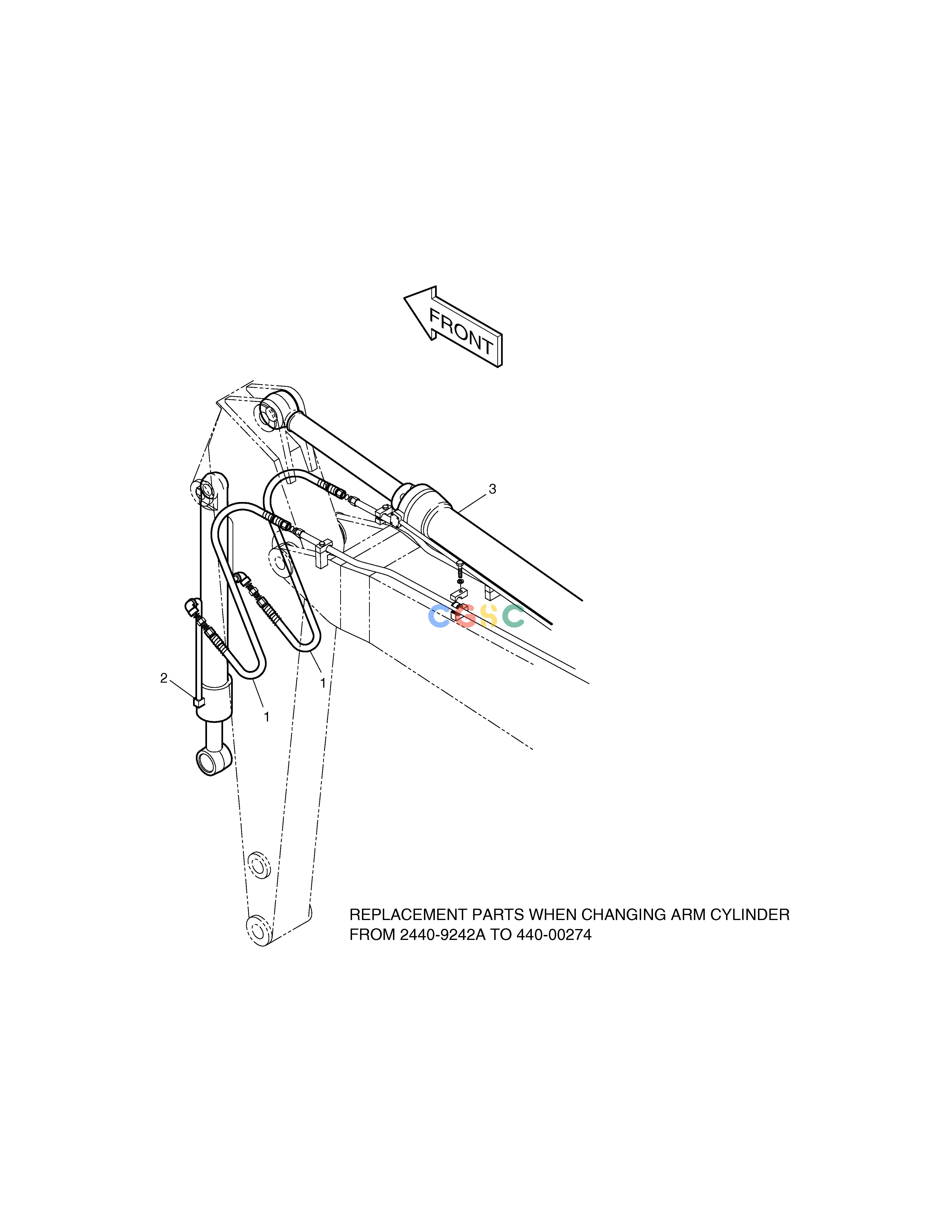 斗山零件查询FRONT PIPING-2.1m ARM-ARTI. BOOM SOLAR 130W-V(2) Doosan parts catalog online