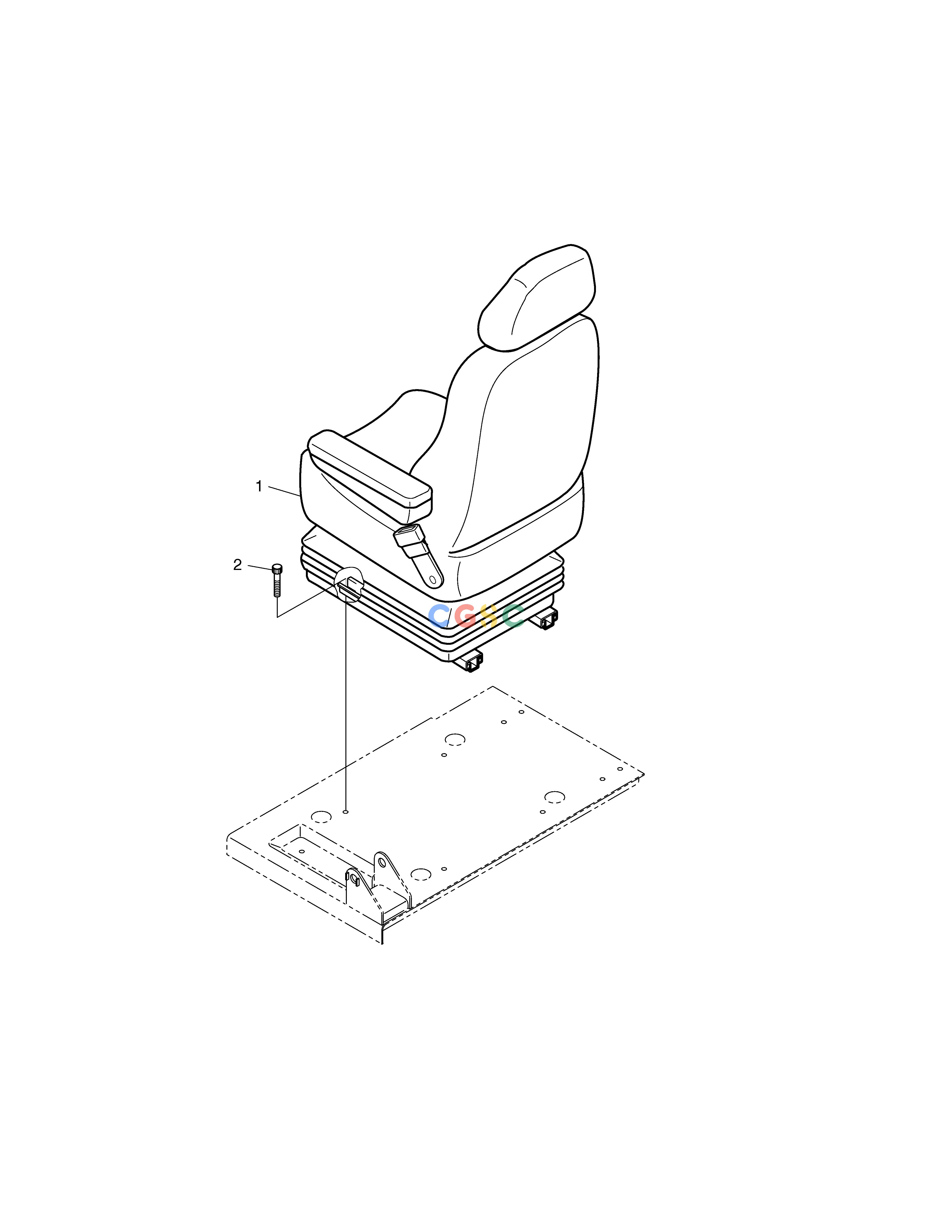 斗山零件查询SEAT MOUNTING-EUROPE & U.S.A SOLAR 130LC-V Doosan parts catalog online