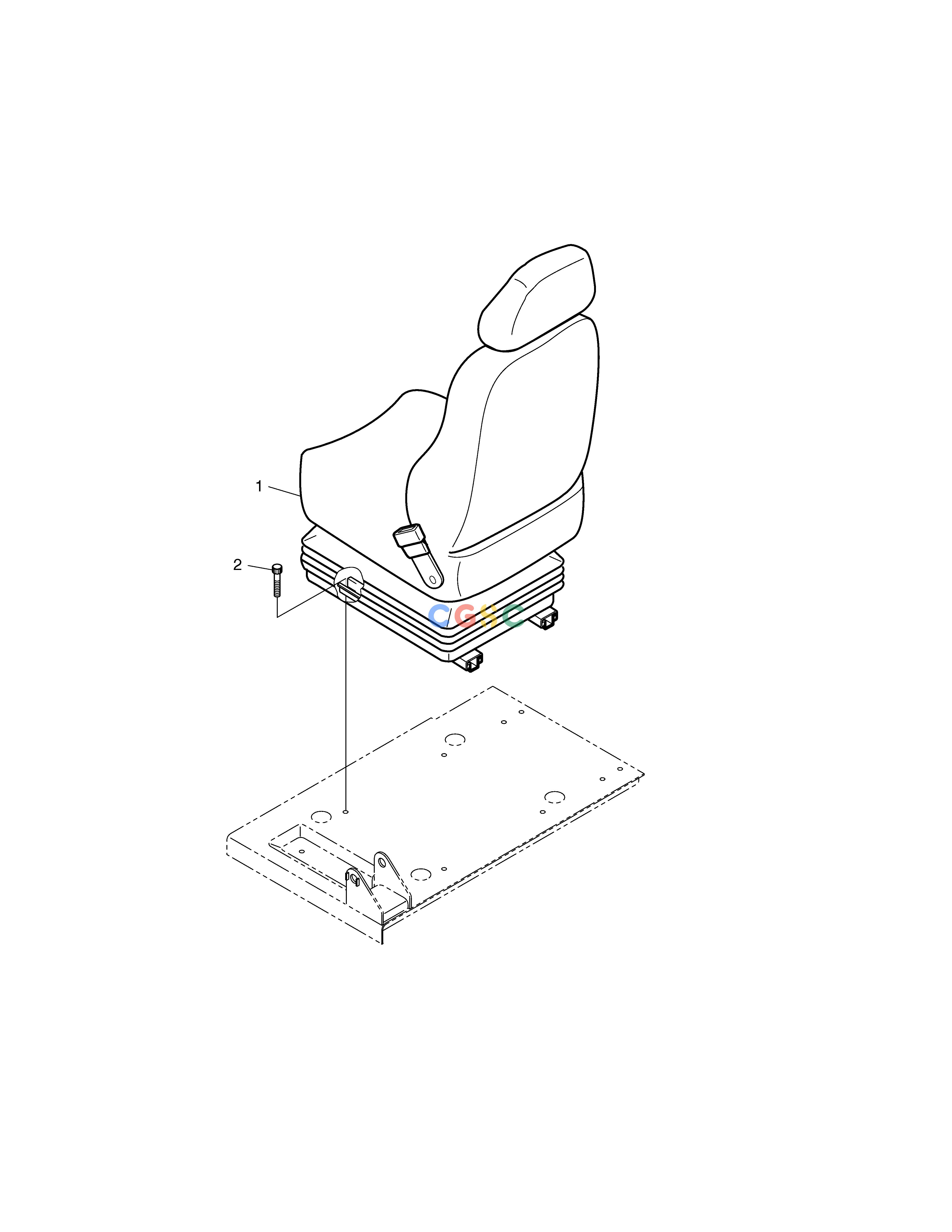斗山零件查询SEAT MOUNTING-EXCEPT EUROPE & U.S.A SOLAR 130LC-V Doosan parts catalog online