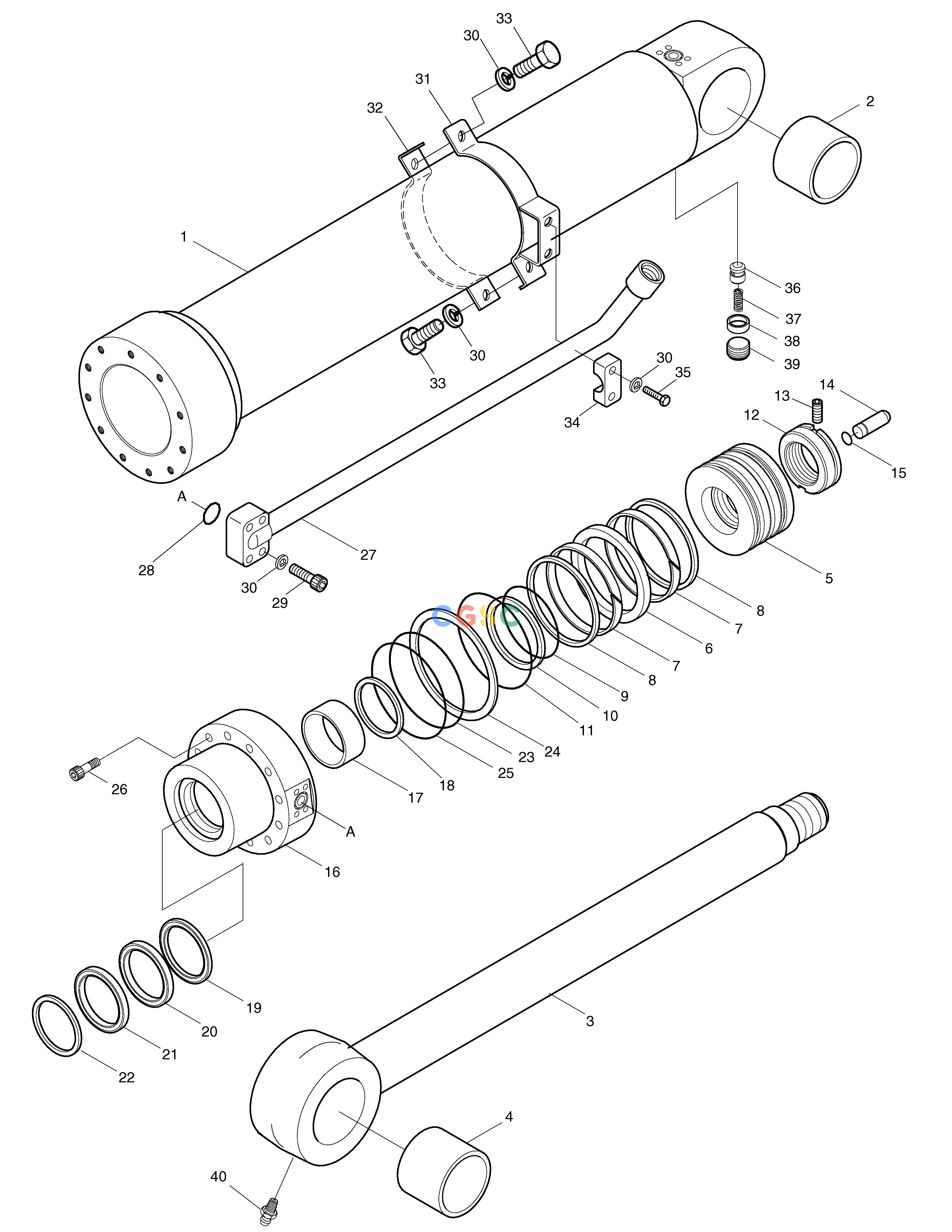 斗山零件查询ARM CYLINDER SOLAR 130LC-V Doosan parts catalog online