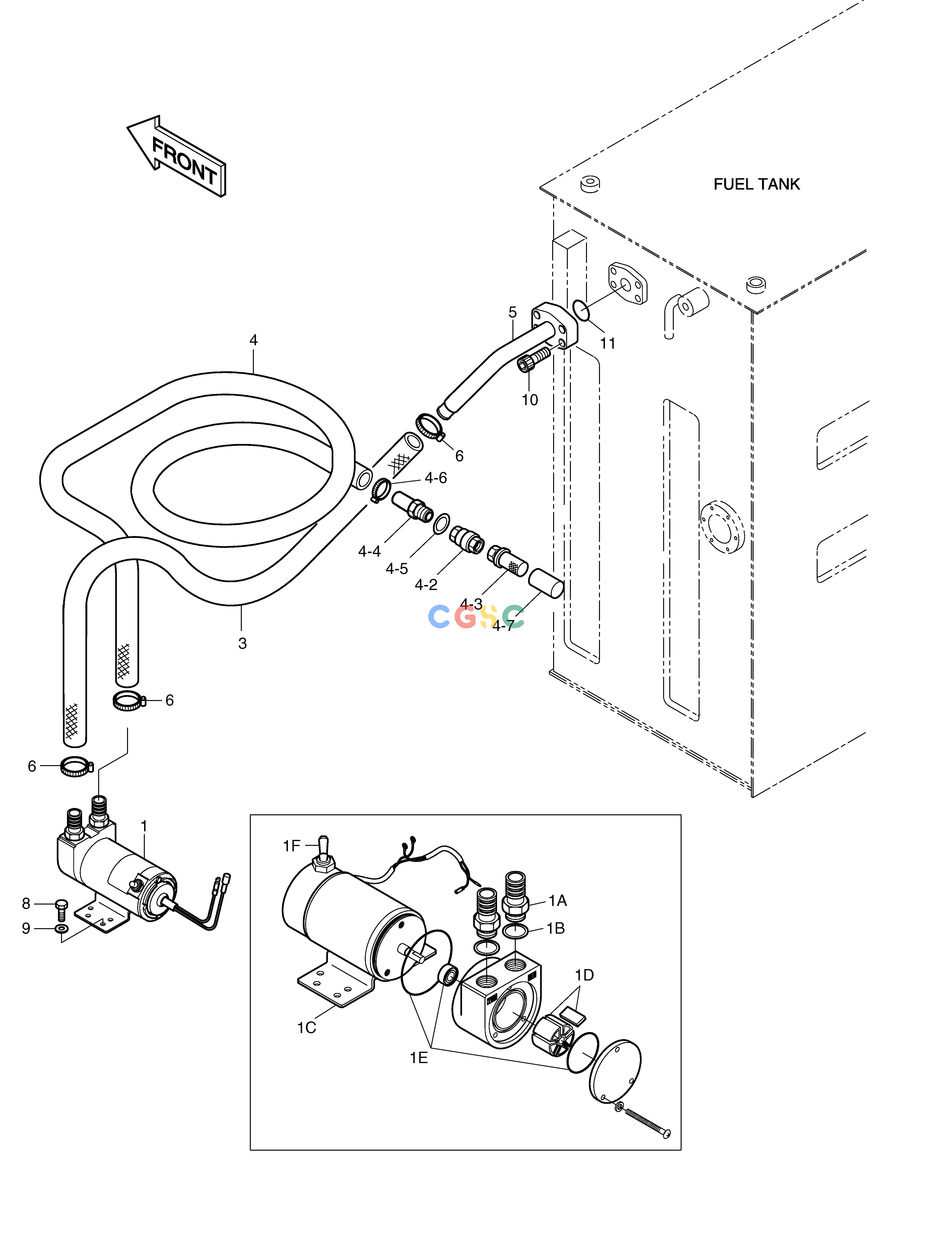 斗山零件查询FUEL FILLER PUMP ASS'Y SOLAR 130LC-V Doosan parts catalog online
