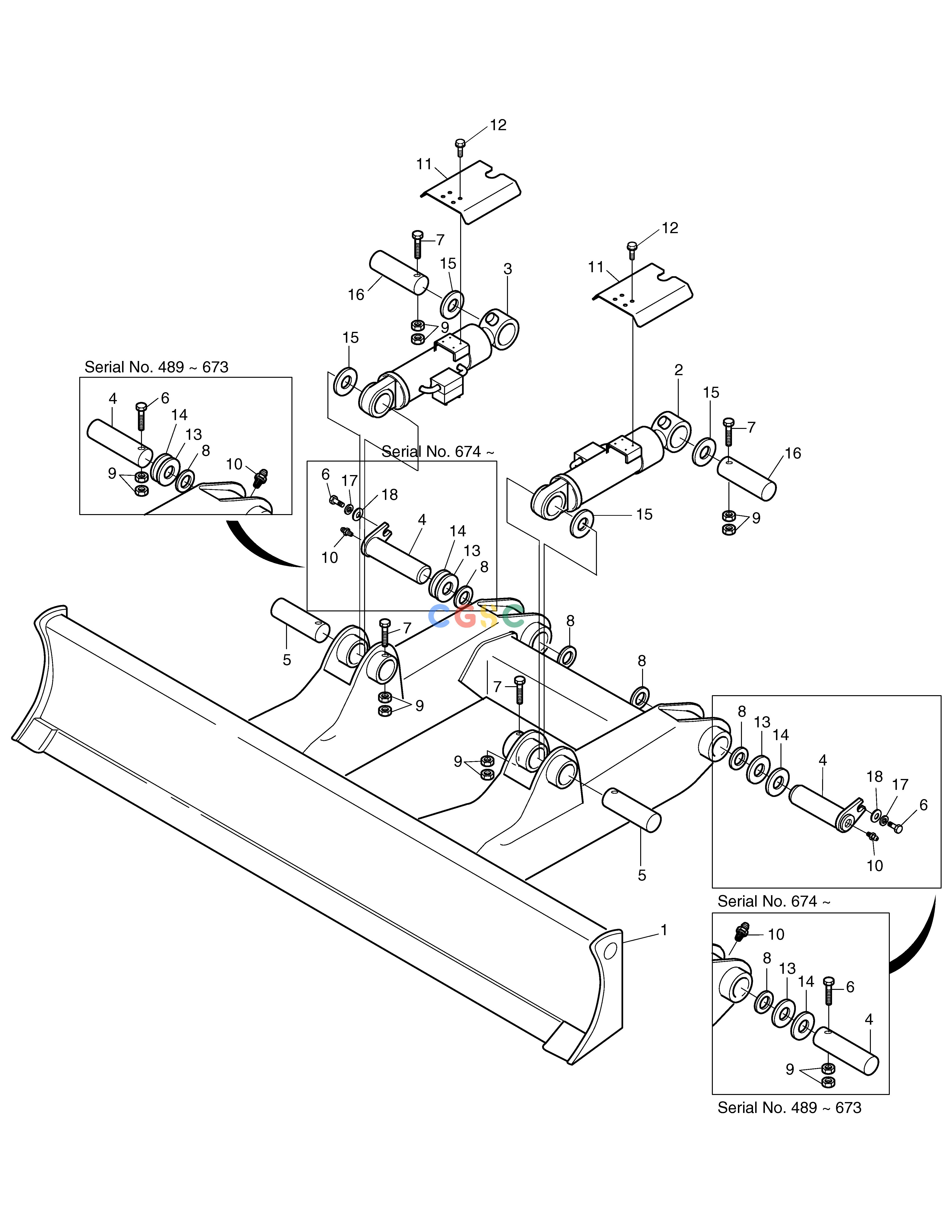 斗山零件查询DOZER BLADE-2500mm FOR 500mm SHOE SOLAR 130LC-V Doosan parts catalog online