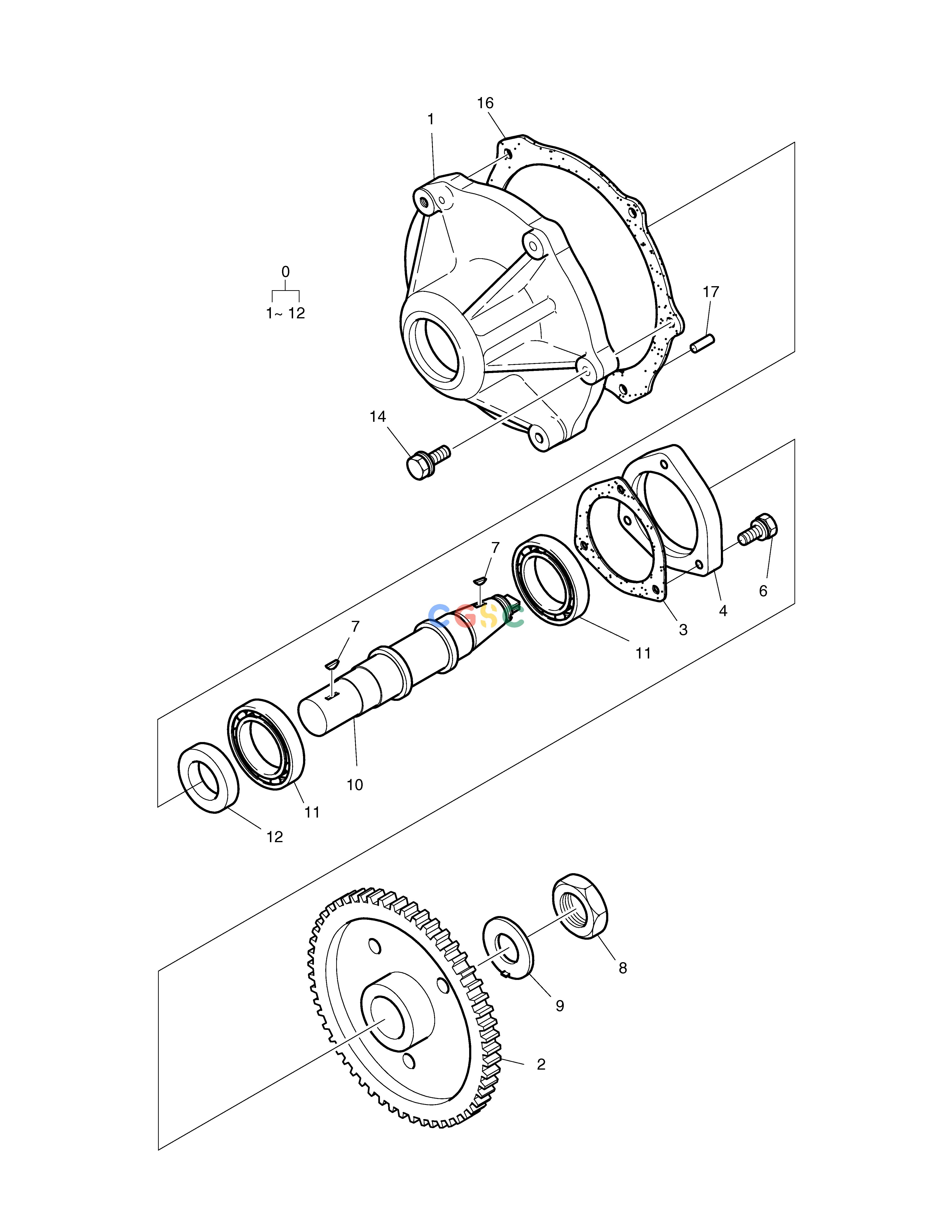 斗山零件查询BEARING CASE SOLAR 330LC-V Doosan parts catalog online
