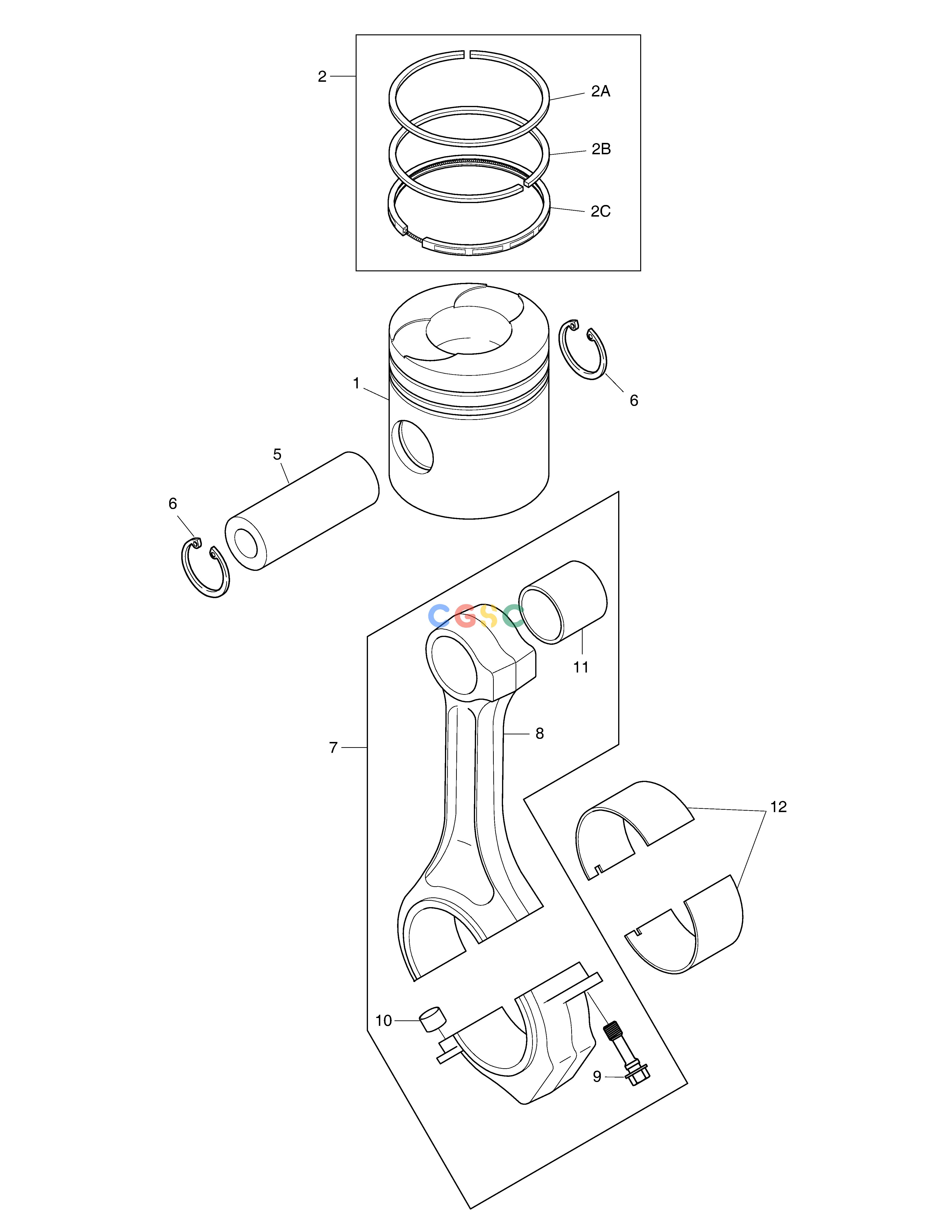 斗山零件查询PISTON ASS'Y SOLAR 330LC-V Doosan parts catalog online
