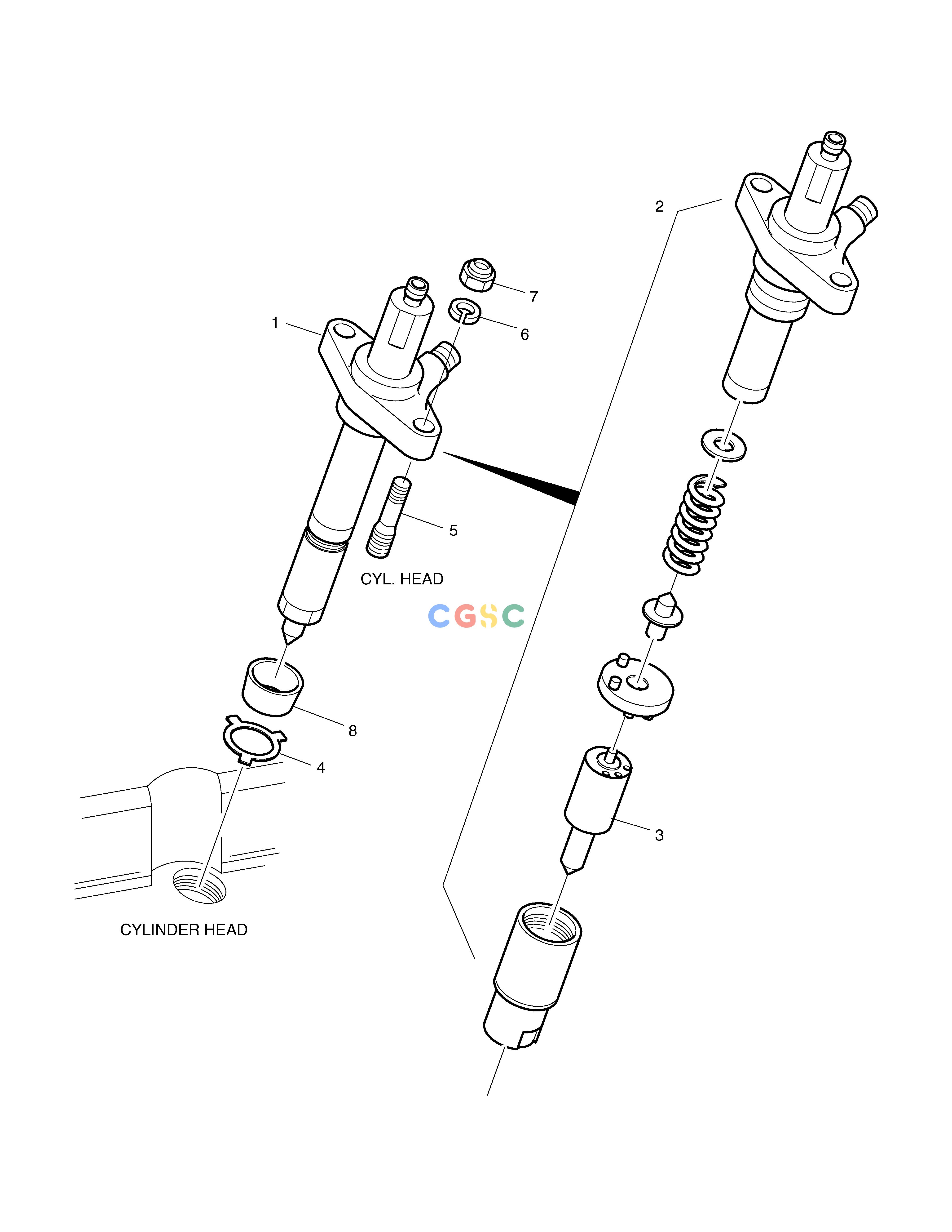 斗山零件查询NOZZLE & HOLDER SOLAR 330LC-V Doosan parts catalog online