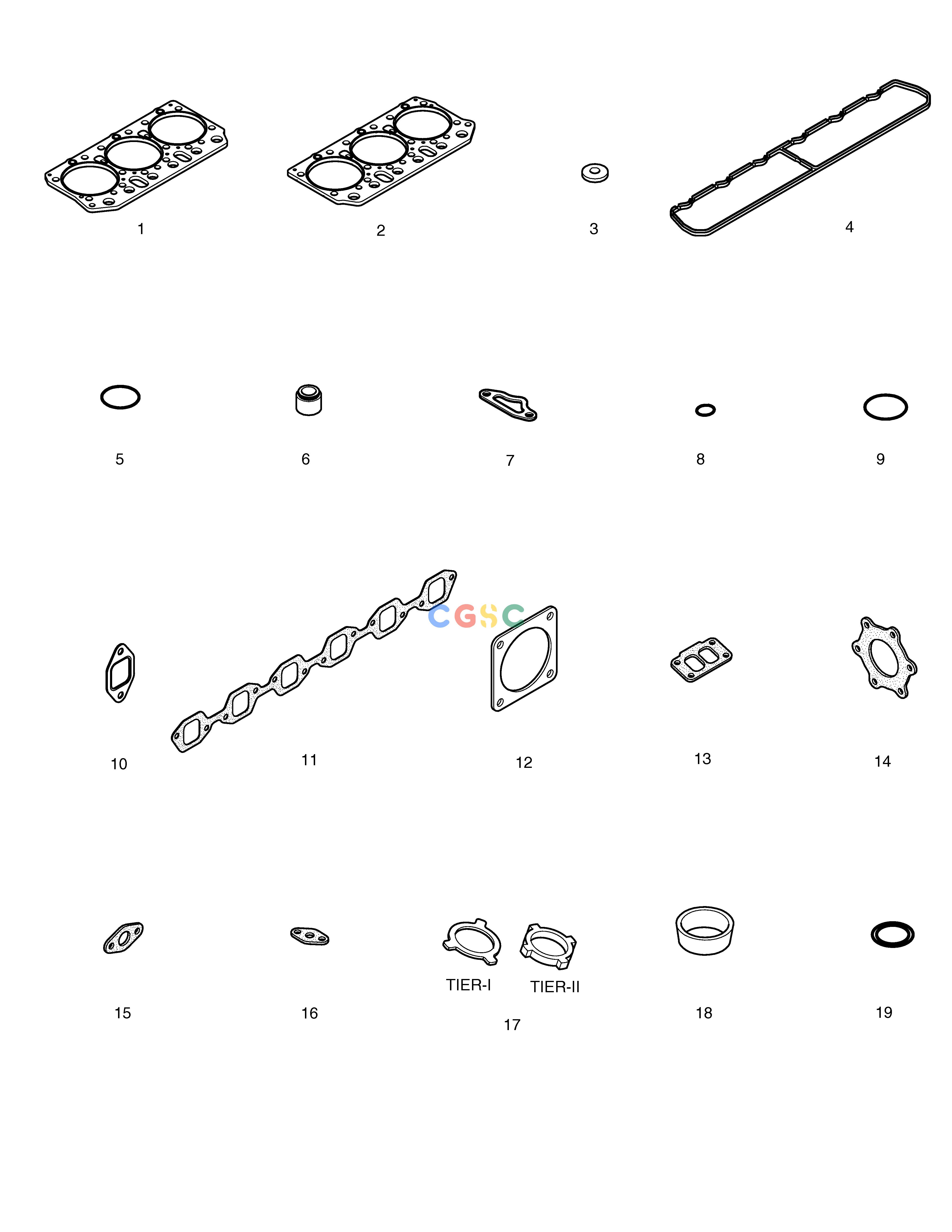 斗山零件查询OVER HAUL GASKET-TOP SOLAR 330LC-V Doosan parts catalog online
