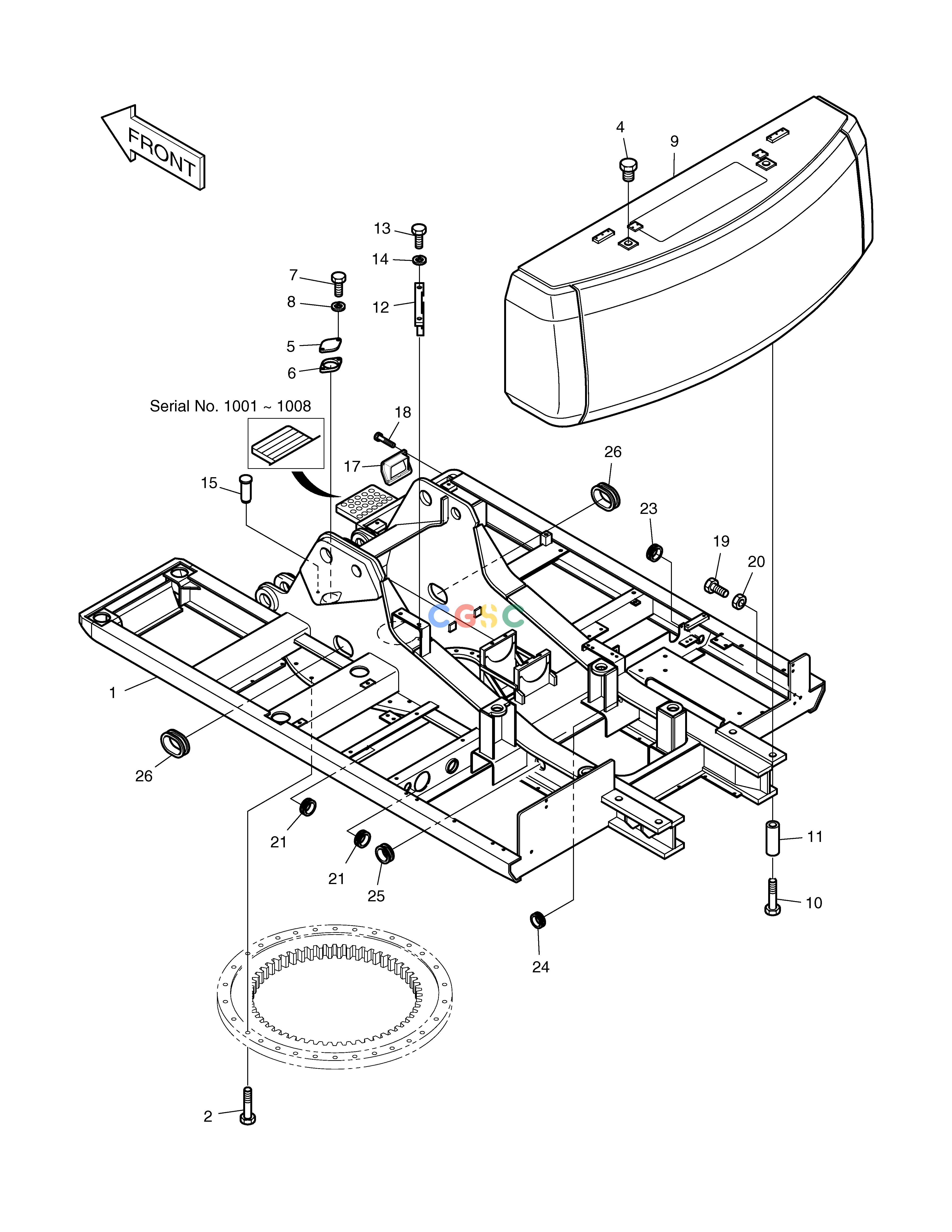 斗山零件查询FRAME SOLAR 330LC-V Doosan parts catalog online