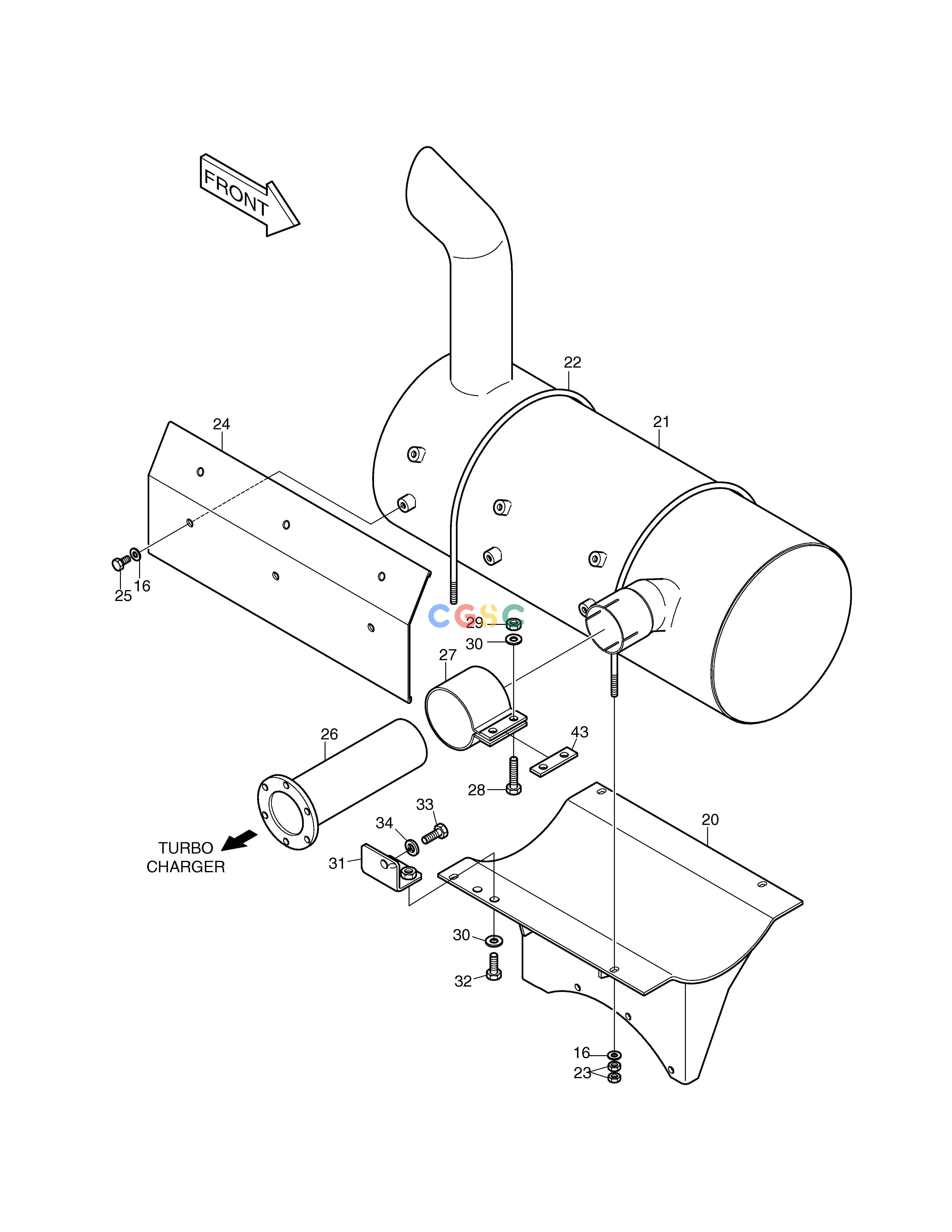 斗山零件查询MUFFLER SOLAR 330LC-V Doosan parts catalog online