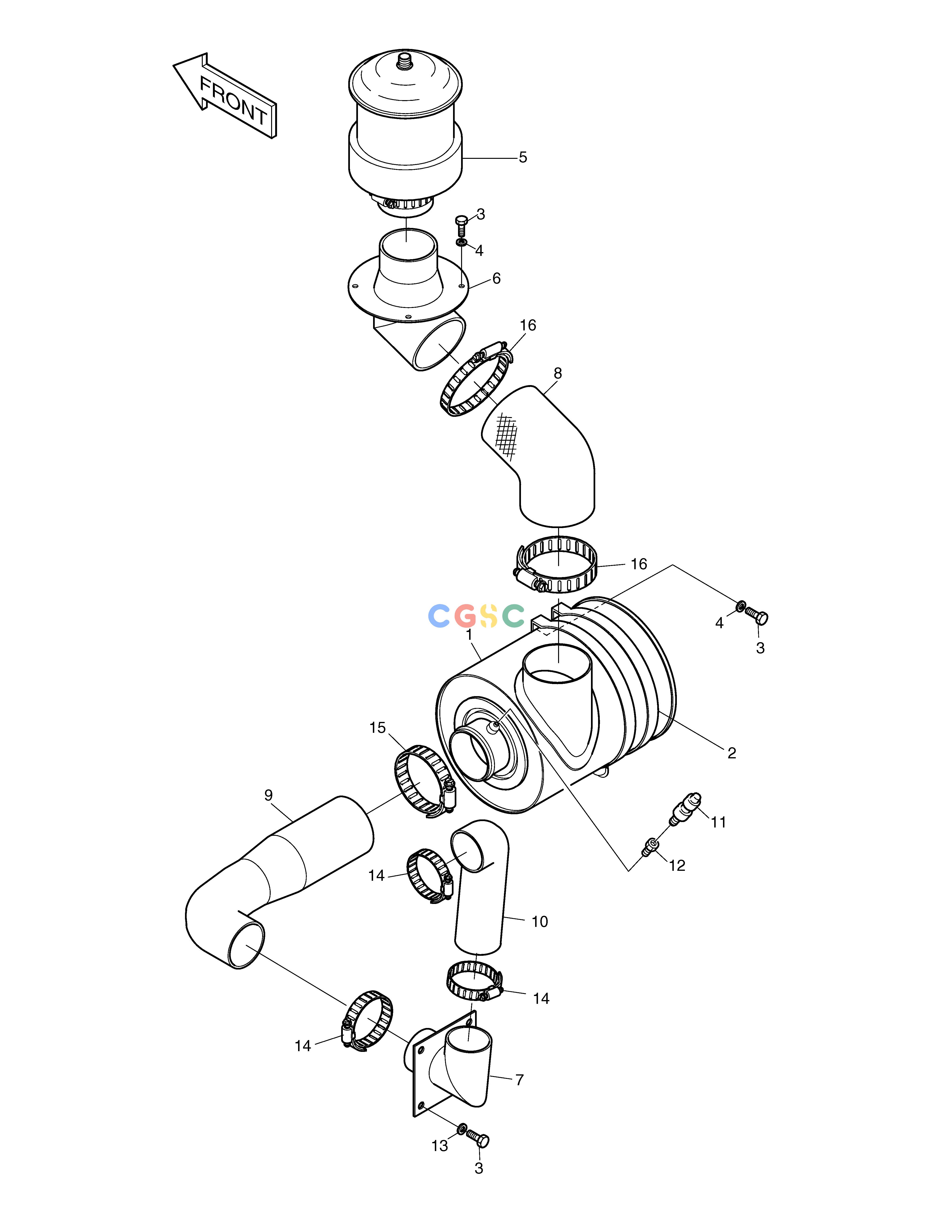 斗山零件查询AIR CLEANER(1) SOLAR 330LC-V Doosan parts catalog online