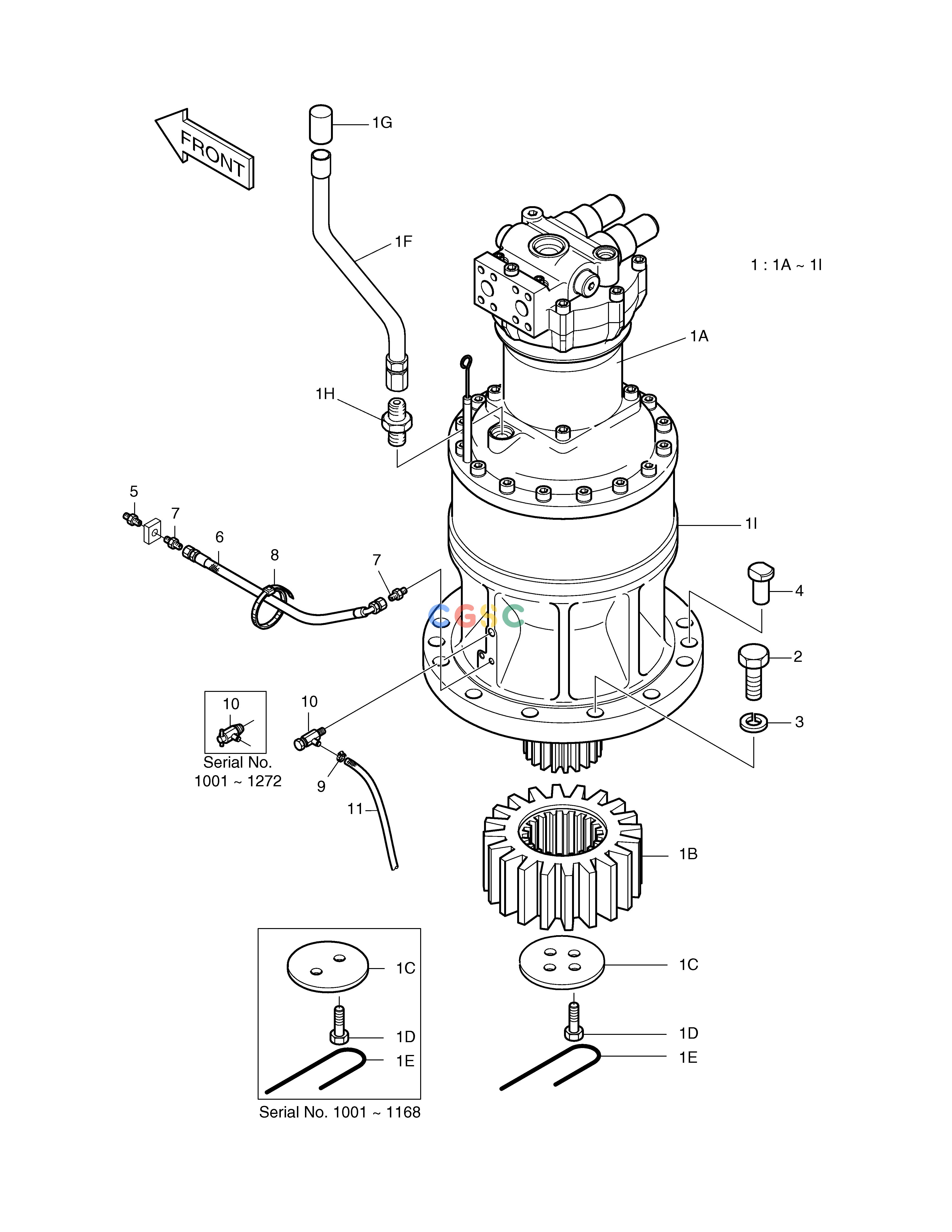 斗山零件查询SWING DEVICE SOLAR 330LC-V Doosan parts catalog online