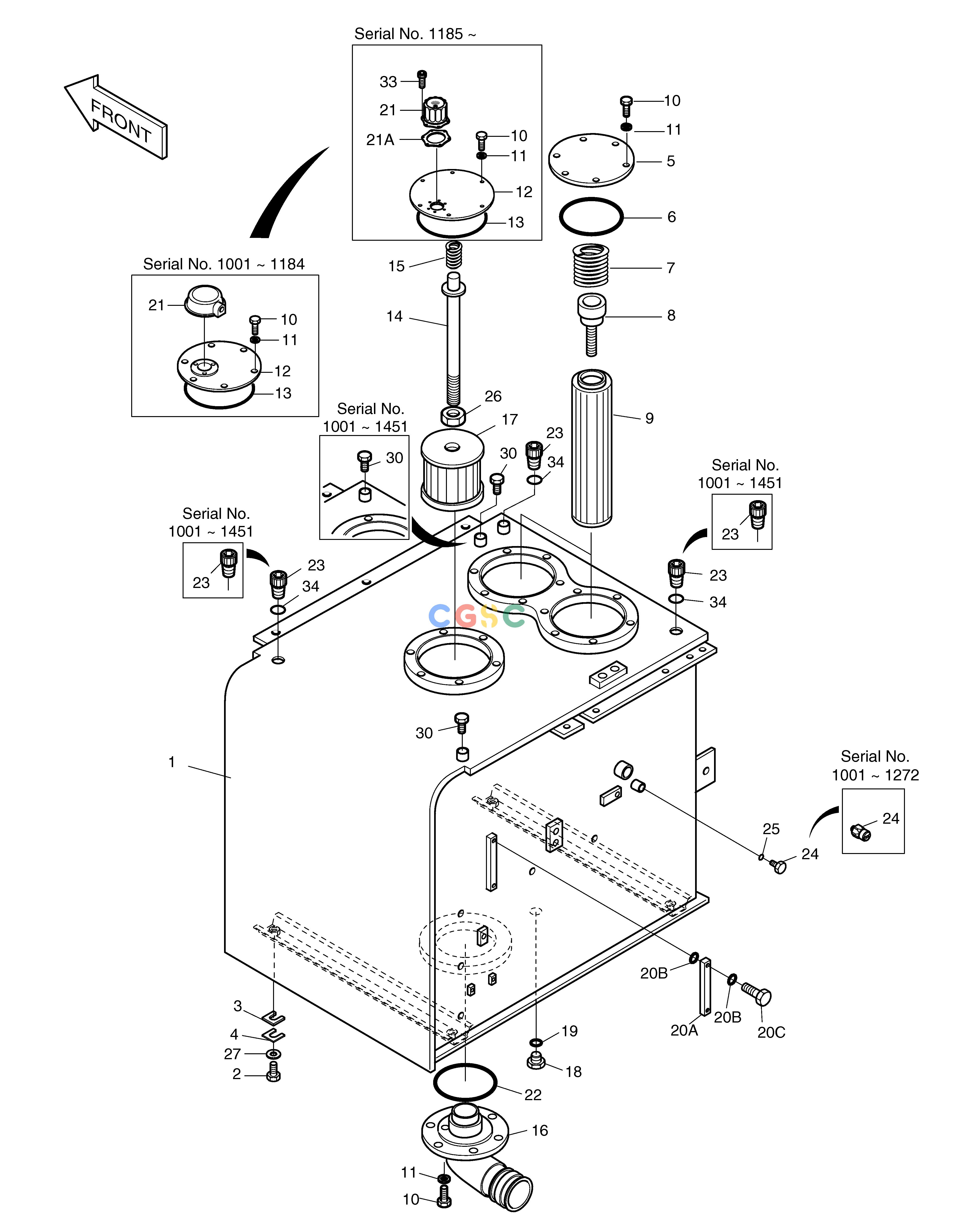 斗山零件查询OIL TANK SOLAR 330LC-V Doosan parts catalog online