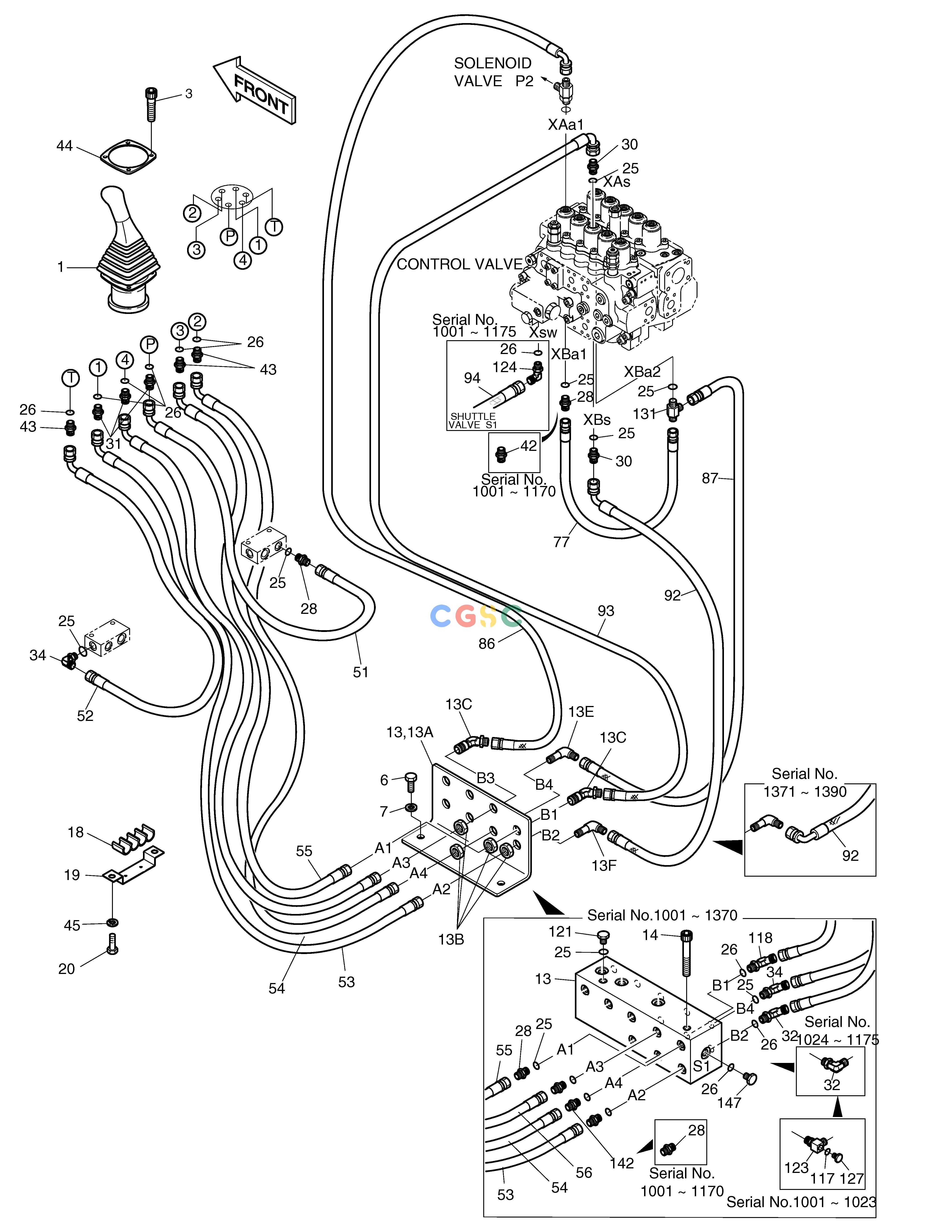 斗山零件查询PILOT PIPING(4) SOLAR 330LC-V Doosan parts catalog online