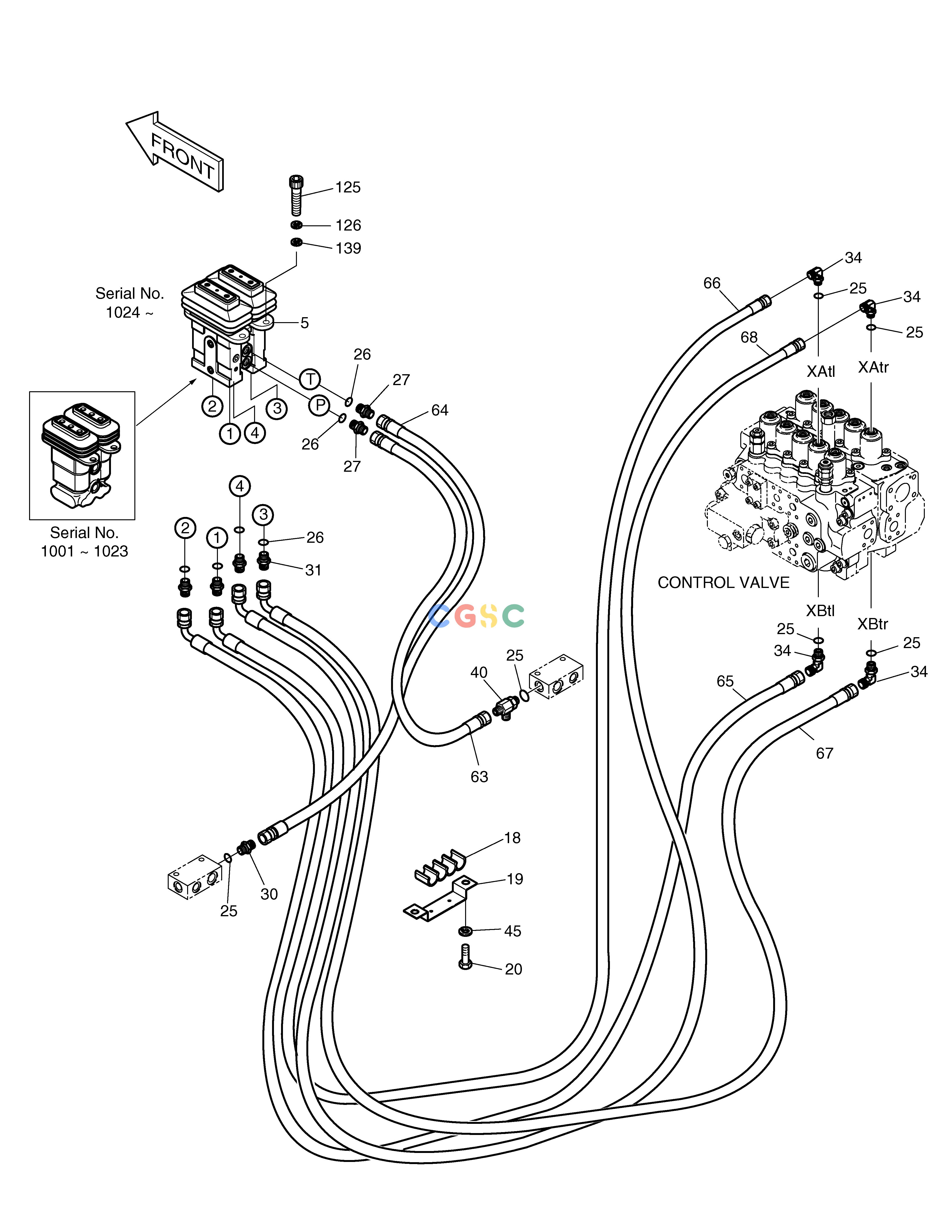 斗山零件查询PILOT PIPING(6) SOLAR 330LC-V Doosan parts catalog online