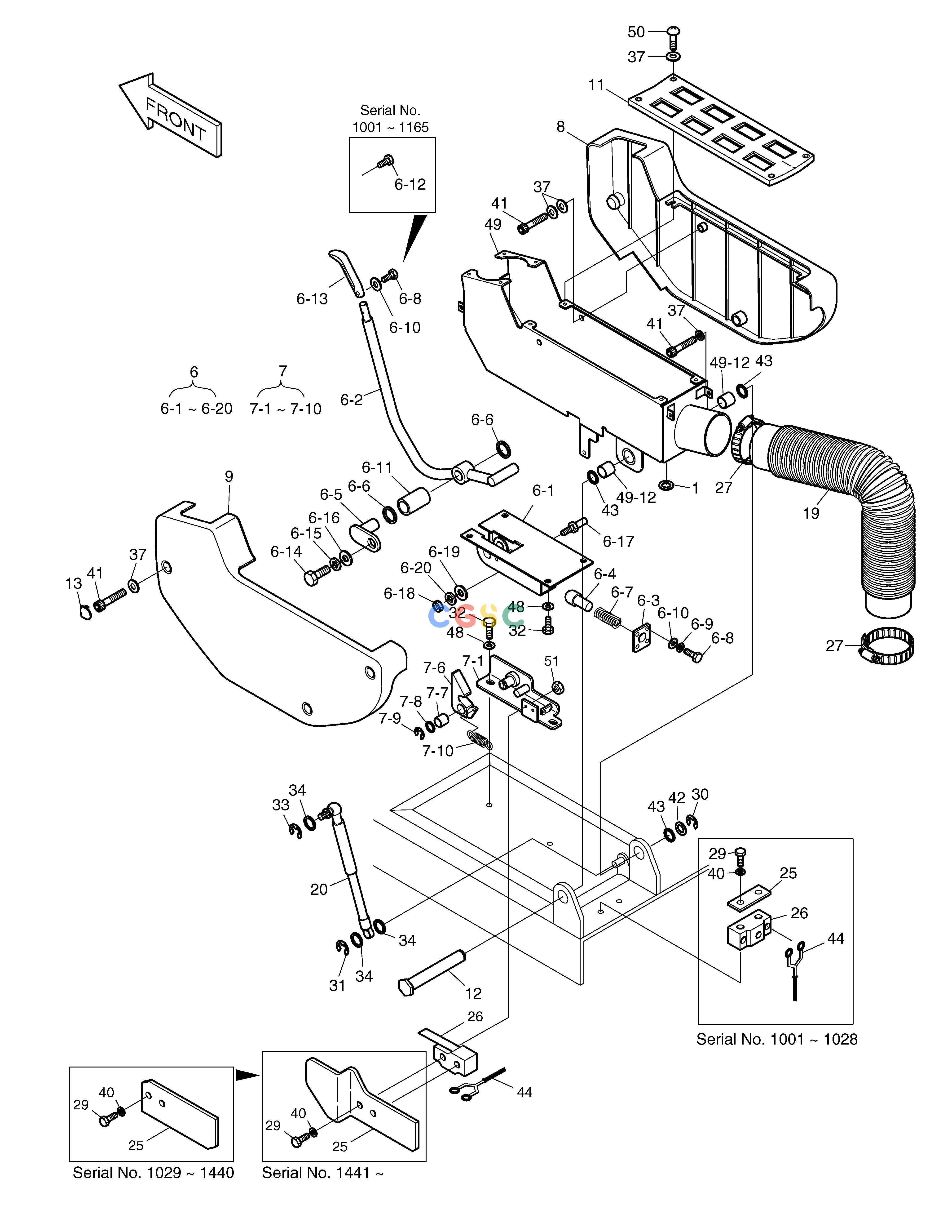 斗山零件查询CONTROL STAND-LH SOLAR 330LC-V Doosan parts catalog online