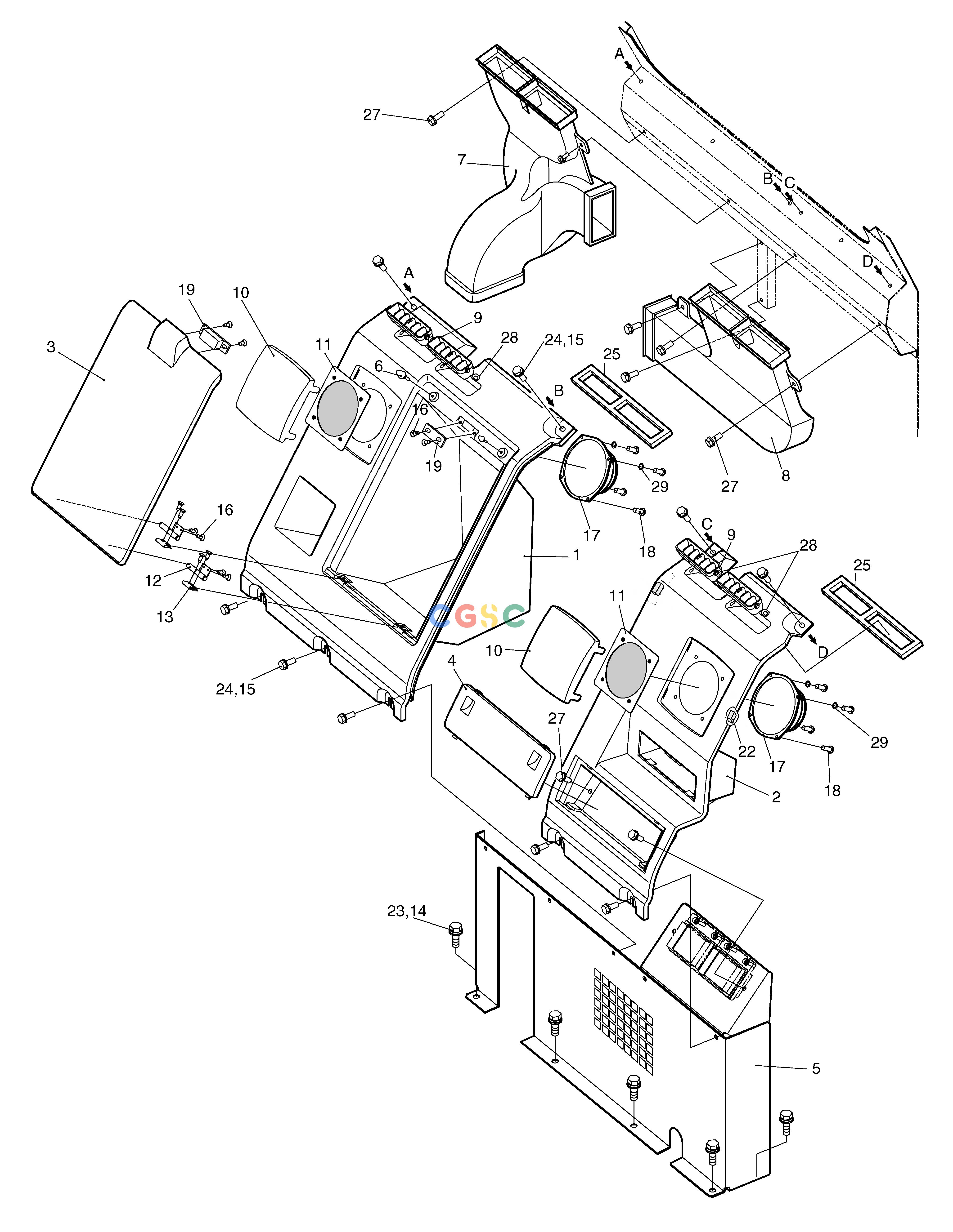 斗山零件查询HEATER COVER SOLAR 330LC-V Doosan parts catalog online