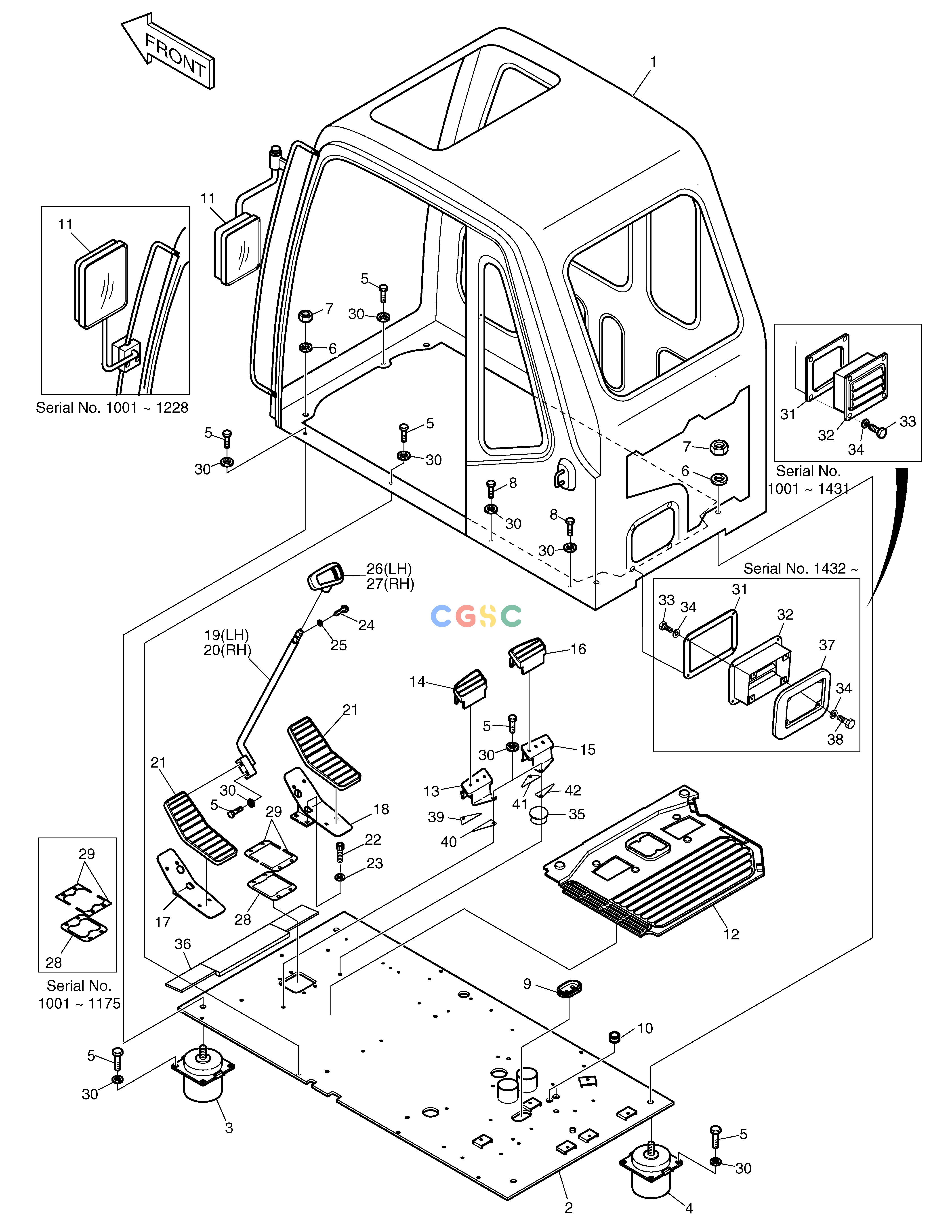 斗山零件查询CABIN ASS'Y SOLAR 330LC-V Doosan parts catalog online