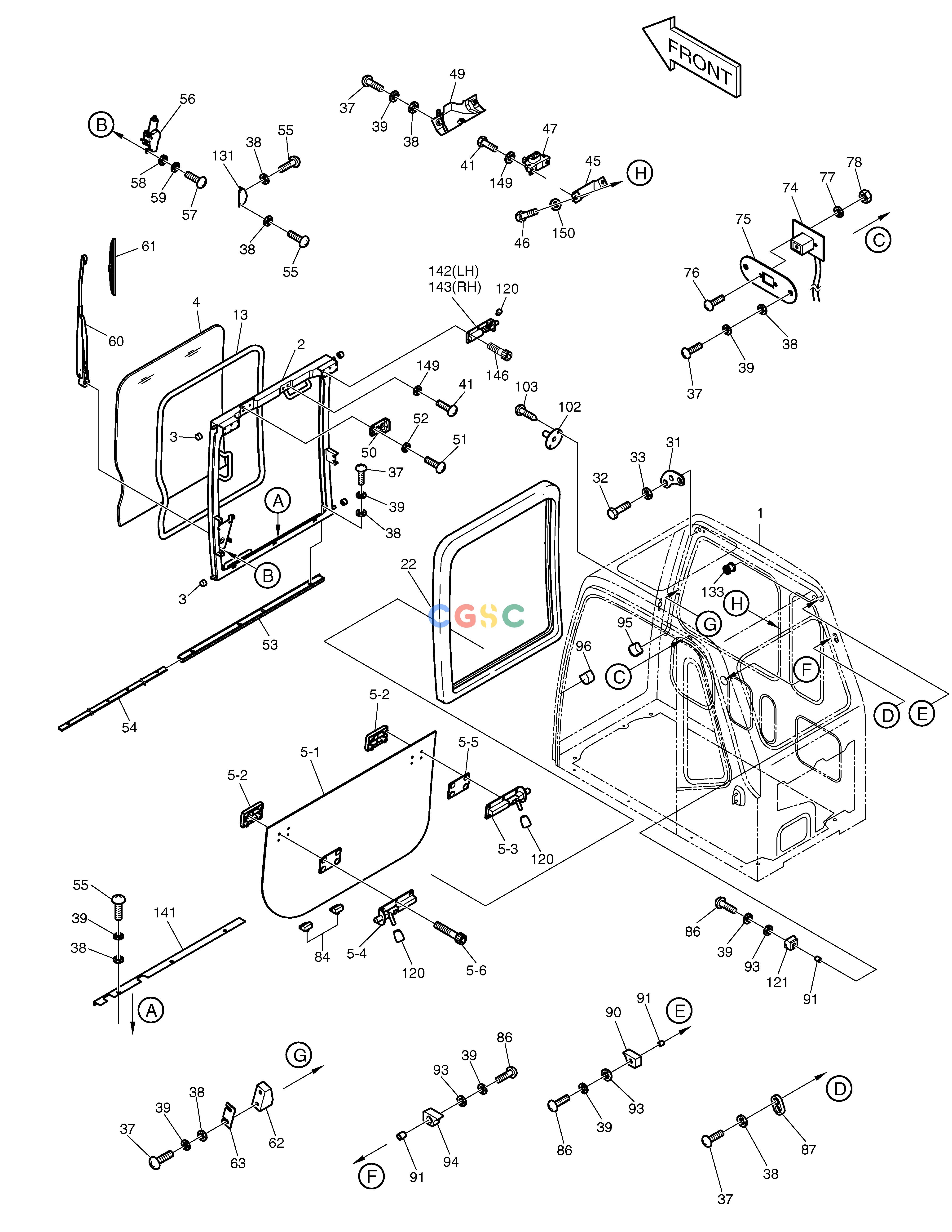 斗山零件查询CABIN(1) SOLAR 330LC-V Doosan parts catalog online